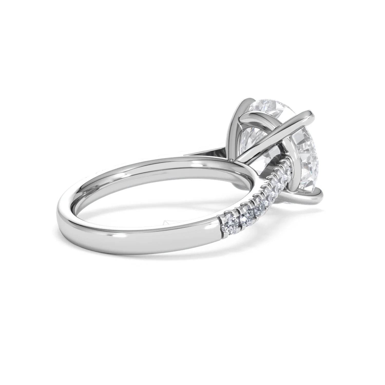 Natalia 5.65ct Lab Diamond Round Cut Engagement Ring in Platinum G/VS1 - Image 38