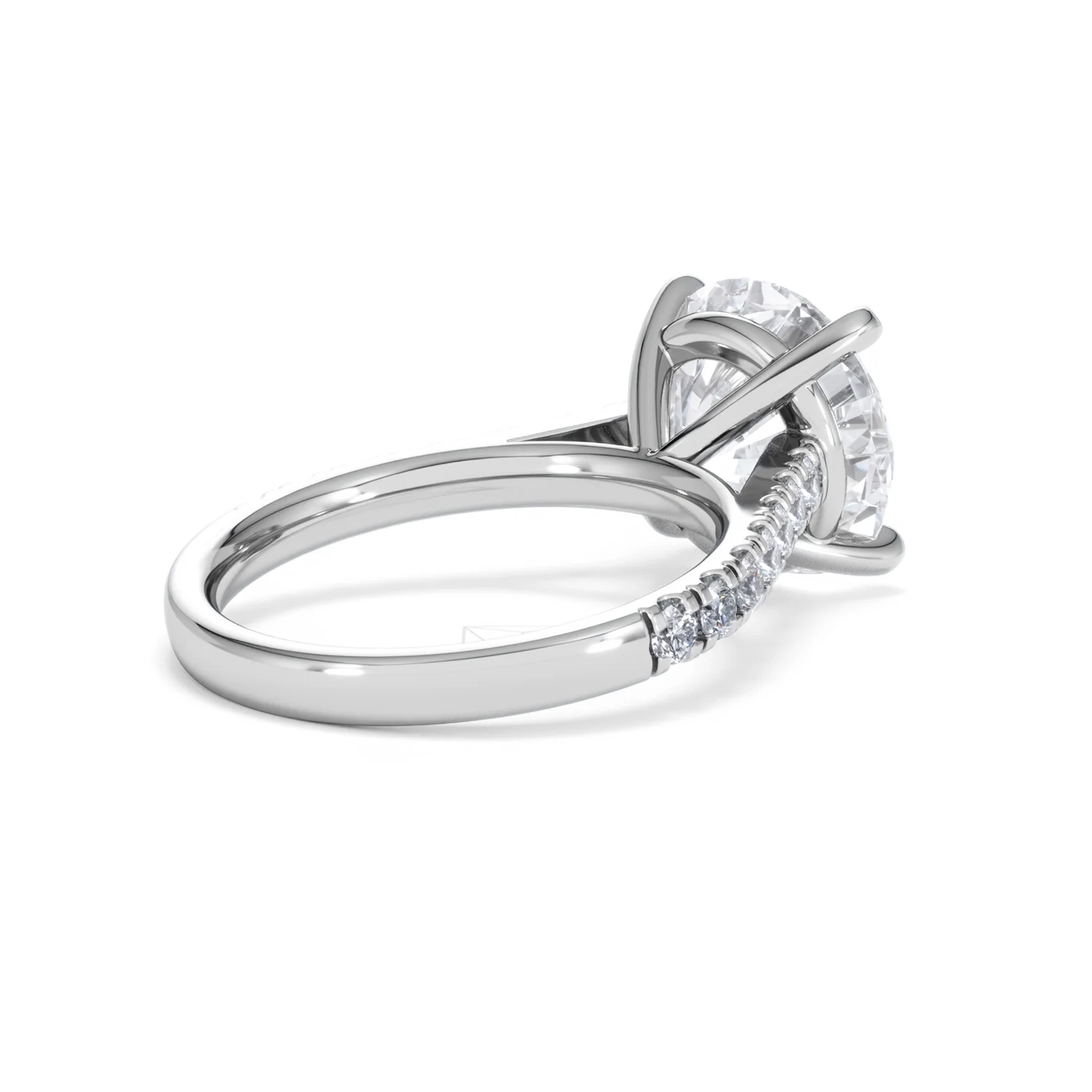Natalia 5.65ct Lab Diamond Round Cut Engagement Ring in Platinum G/VS1 - Image 39