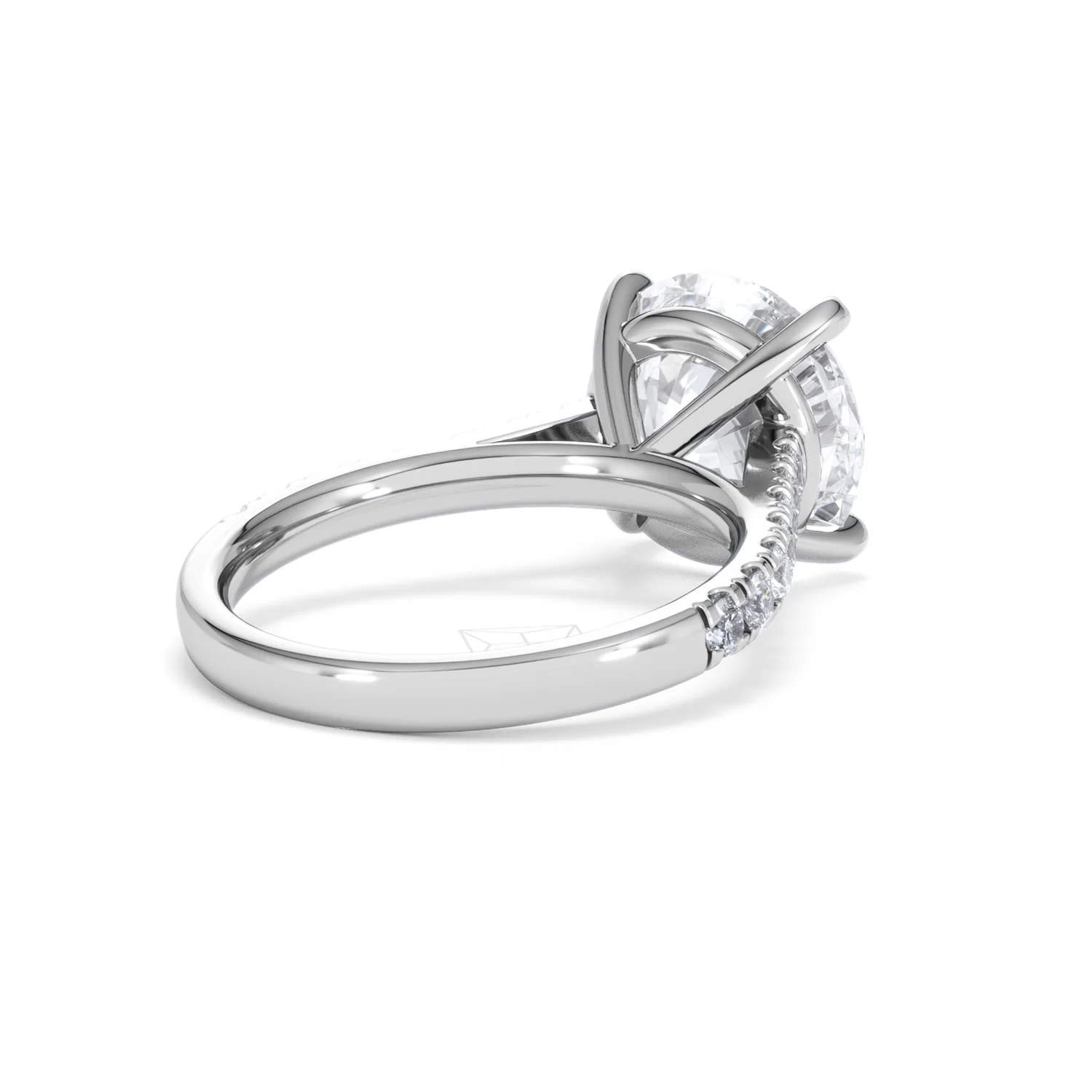 Natalia 5.65ct Lab Diamond Round Cut Engagement Ring in Platinum G/VS1 - Image 41