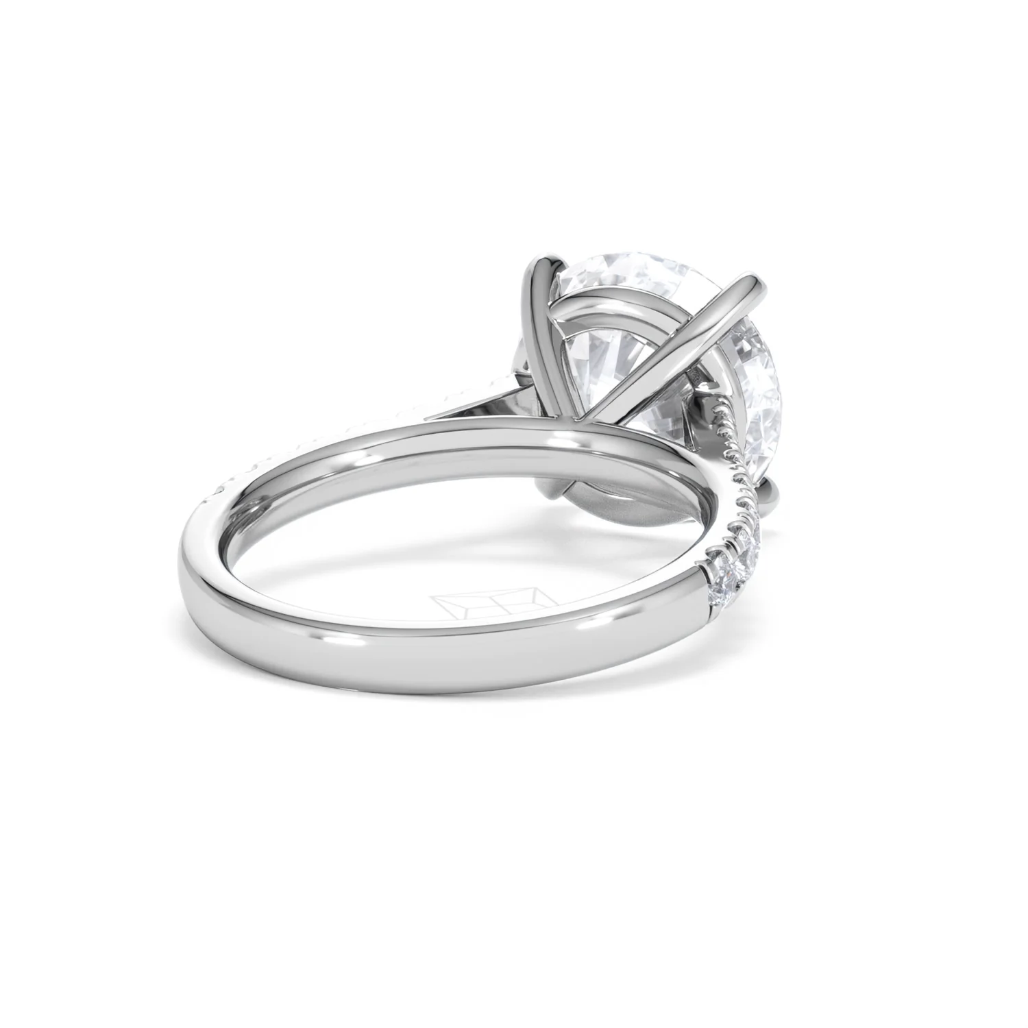 Natalia 5.65ct Lab Diamond Round Cut Engagement Ring in Platinum G/VS1 - Image 43