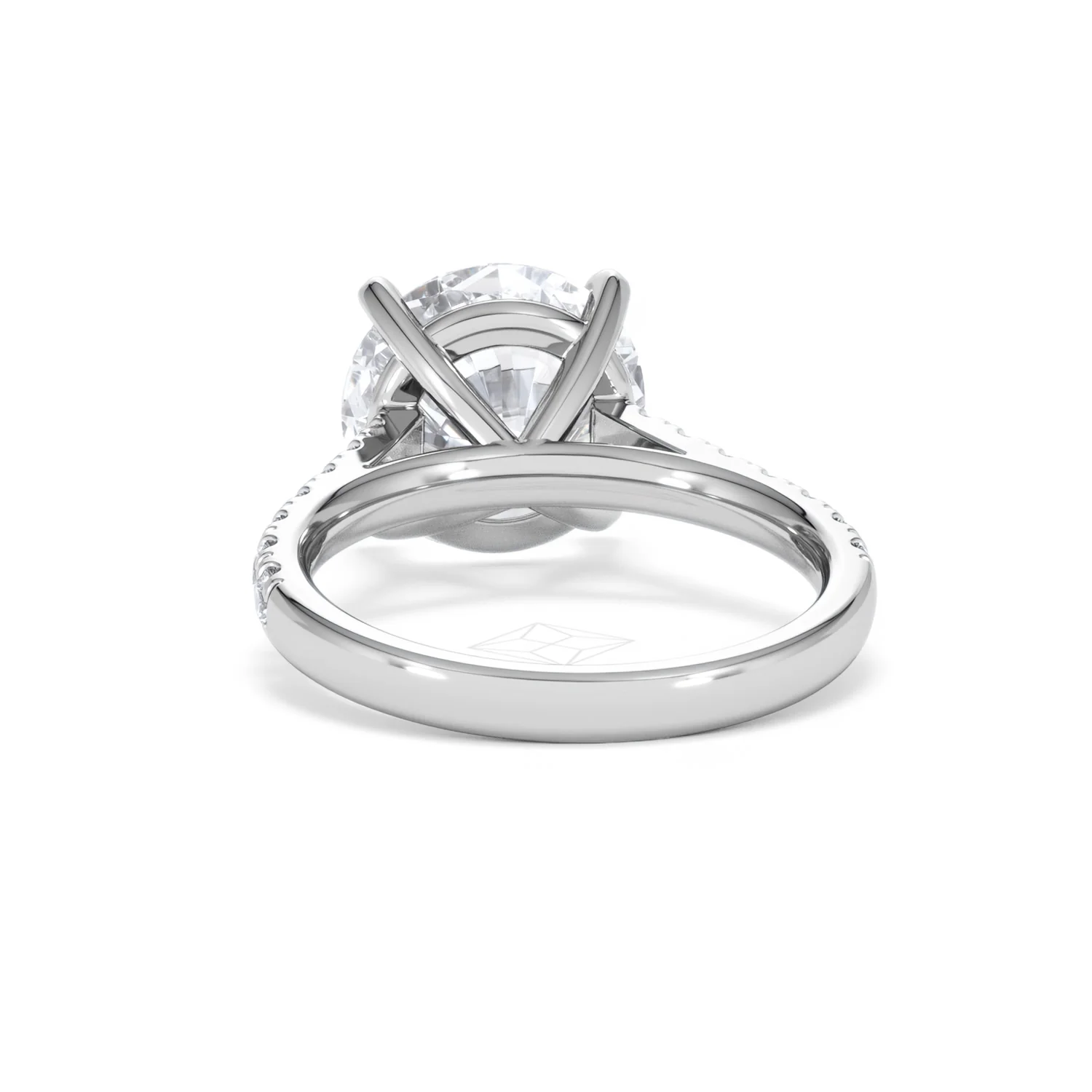 Natalia 5.65ct Lab Diamond Round Cut Engagement Ring in Platinum G/VS1 - Image 51