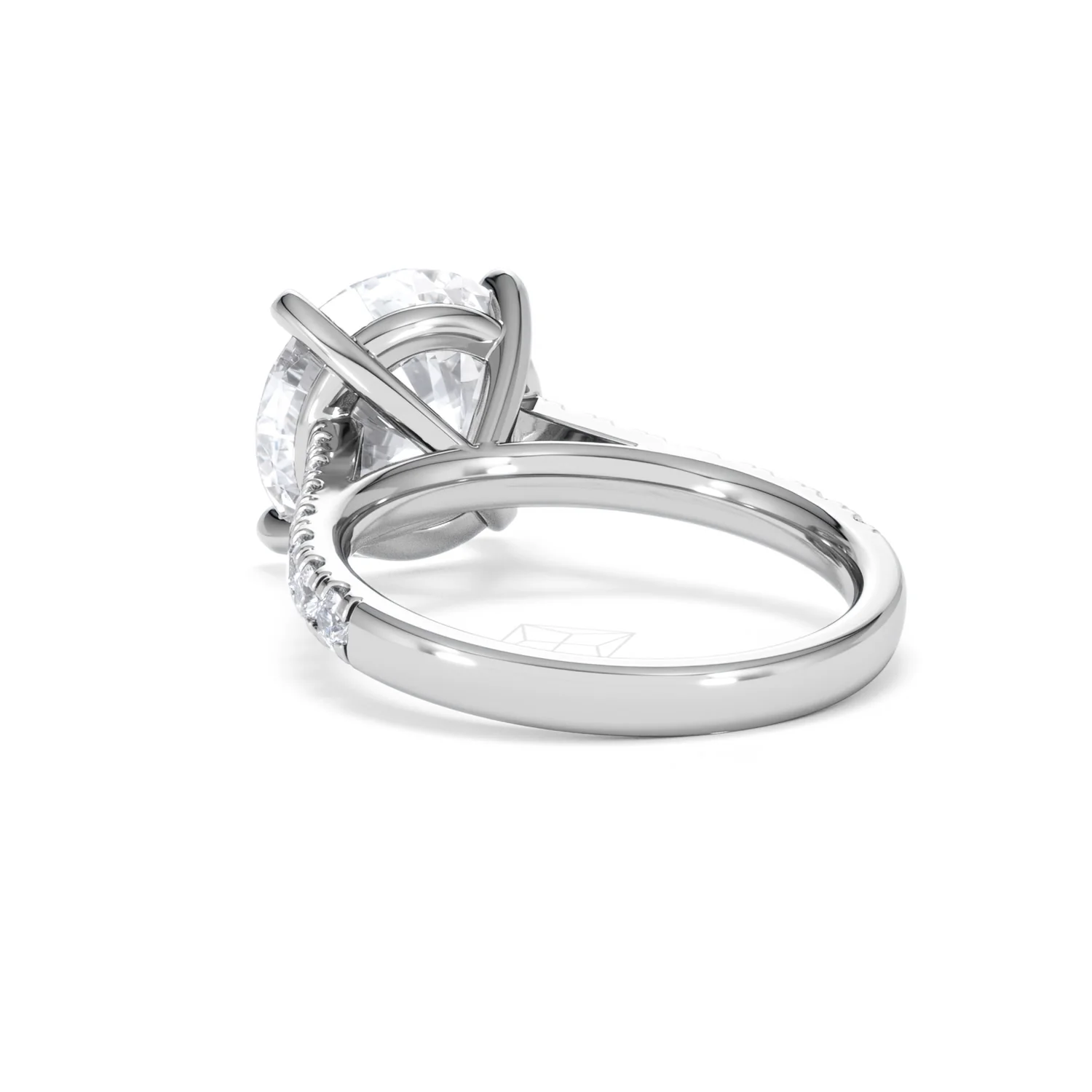 Natalia 5.65ct Lab Diamond Round Cut Engagement Ring in Platinum G/VS1 - Image 55