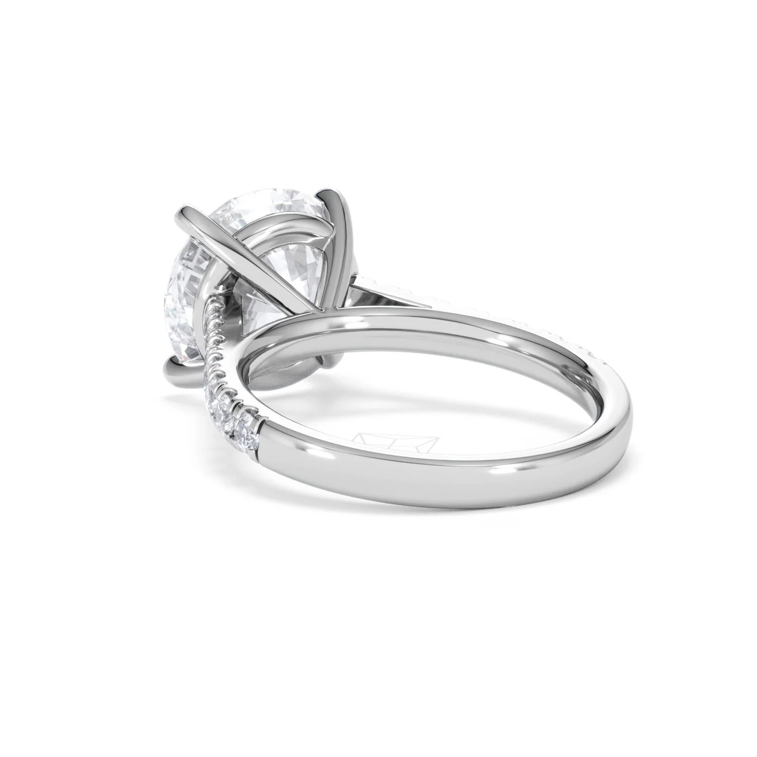 Natalia 5.65ct Lab Diamond Round Cut Engagement Ring in Platinum G/VS1 - Image 56