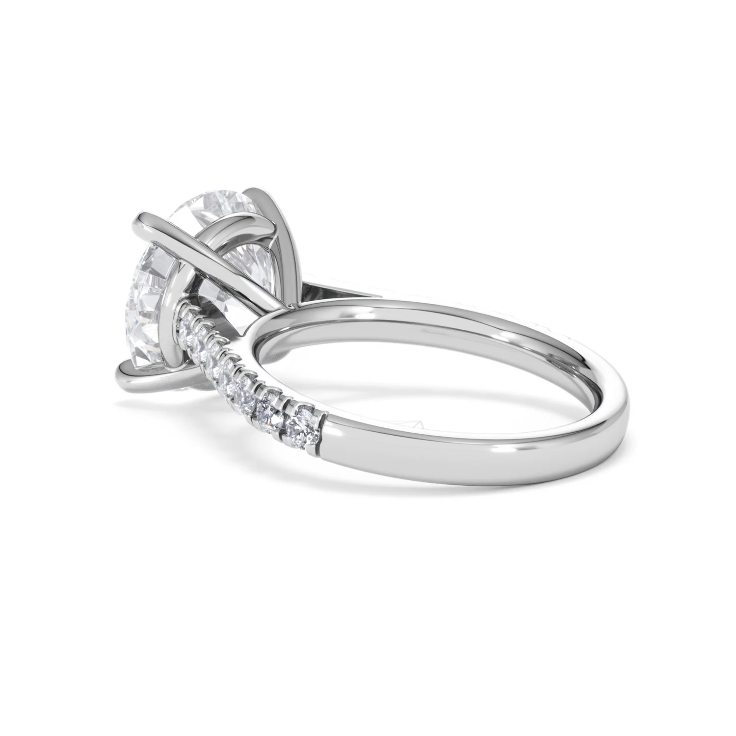 Natalia 5.65ct Lab Diamond Round Cut Engagement Ring in Platinum G/VS1 - Image 60