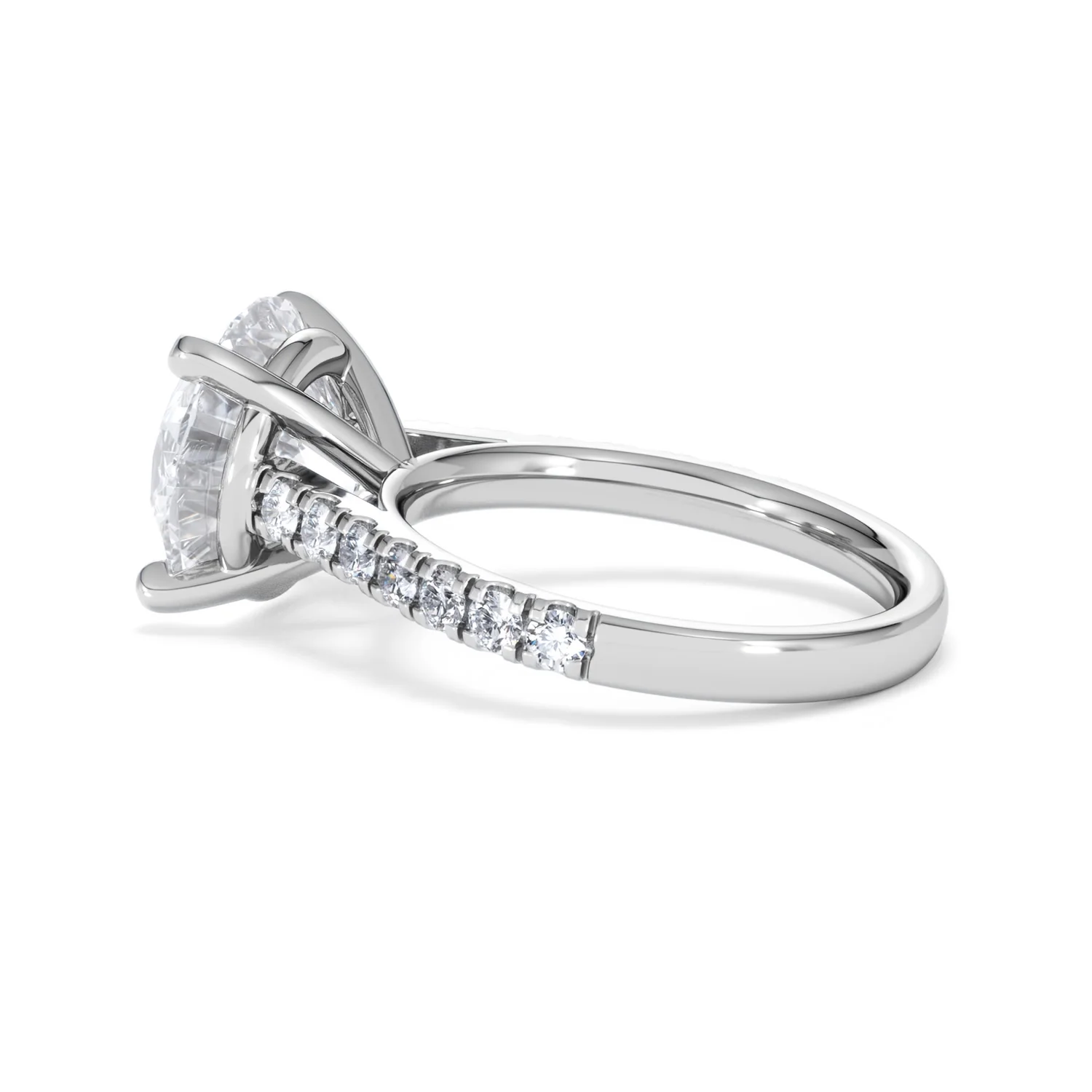 Natalia 5.65ct Lab Diamond Round Cut Engagement Ring in Platinum G/VS1 - Image 64