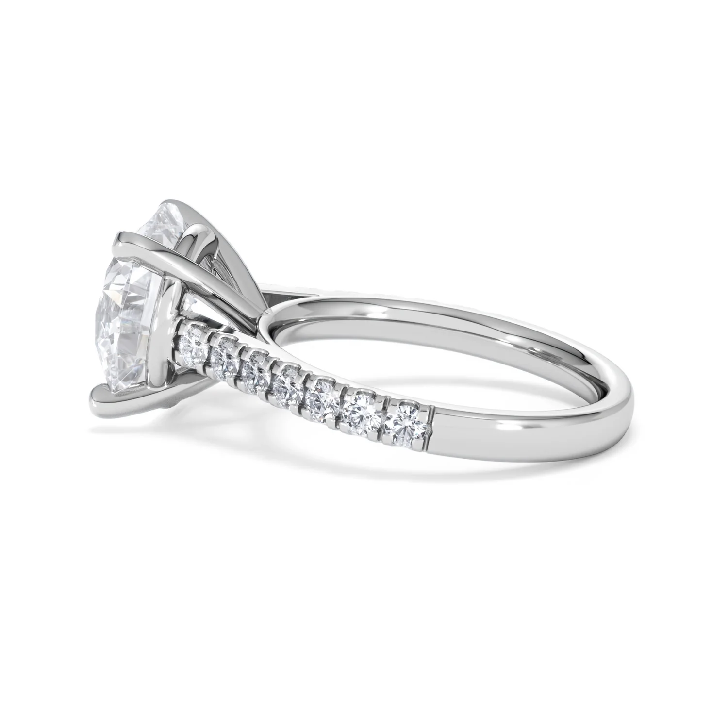Natalia 5.65ct Lab Diamond Round Cut Engagement Ring in Platinum G/VS1 - Image 66