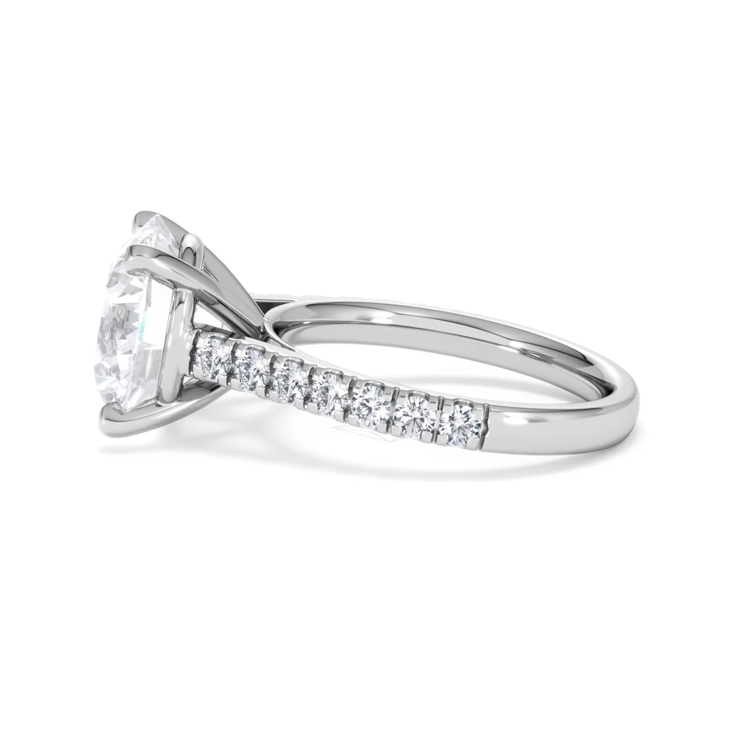 Natalia 5.65ct Lab Diamond Round Cut Engagement Ring in Platinum G/VS1 - Image 69
