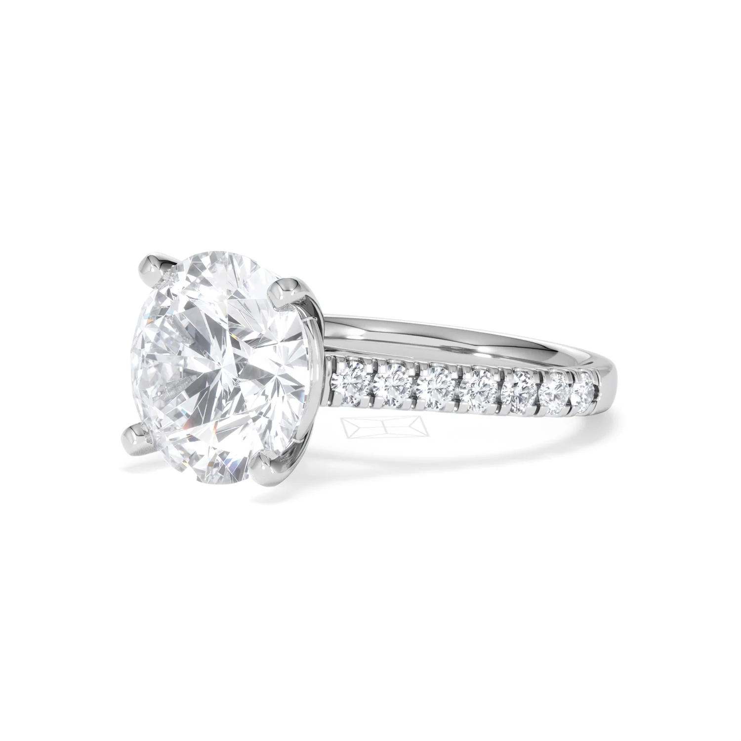 Natalia 5.65ct Lab Diamond Round Cut Engagement Ring in Platinum G/VS1 - Image 80