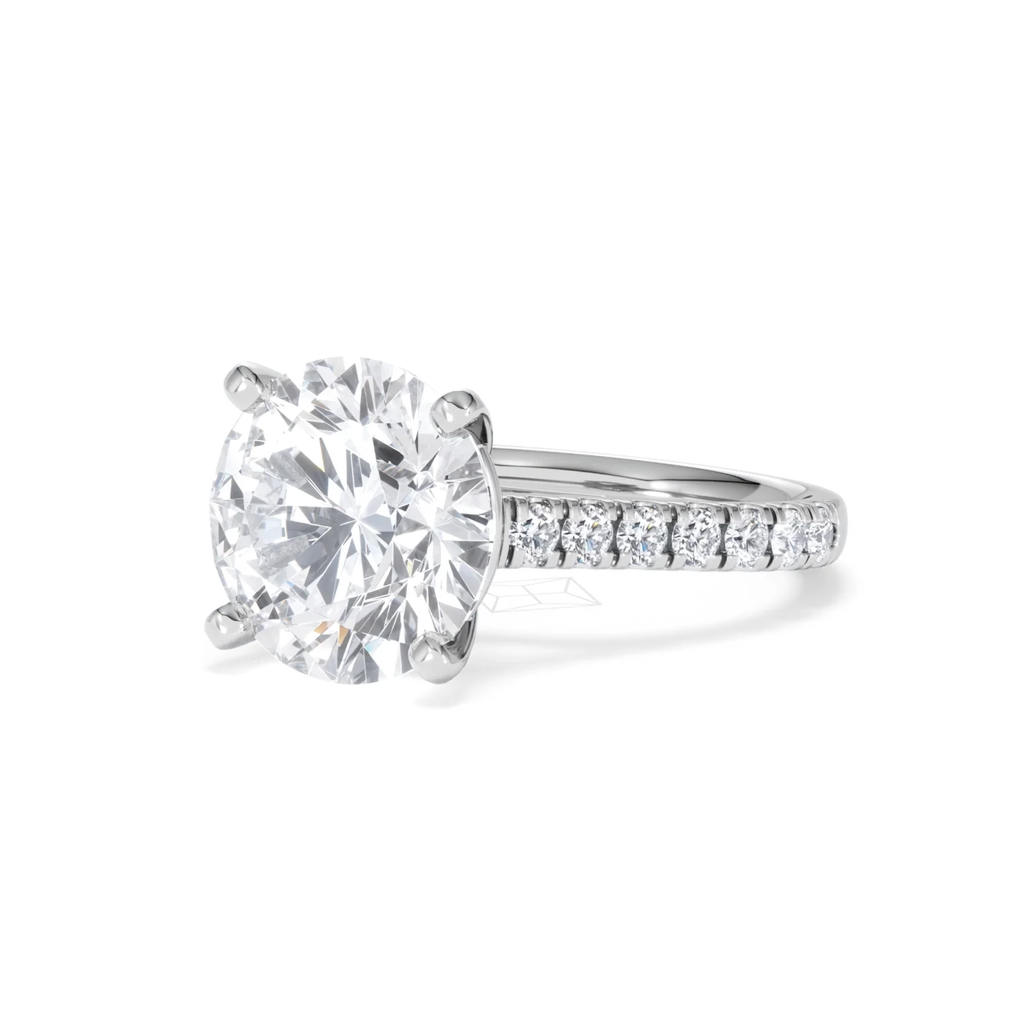 Natalia 5.65ct Lab Diamond Round Cut Engagement Ring in Platinum G/VS1 - Image 82