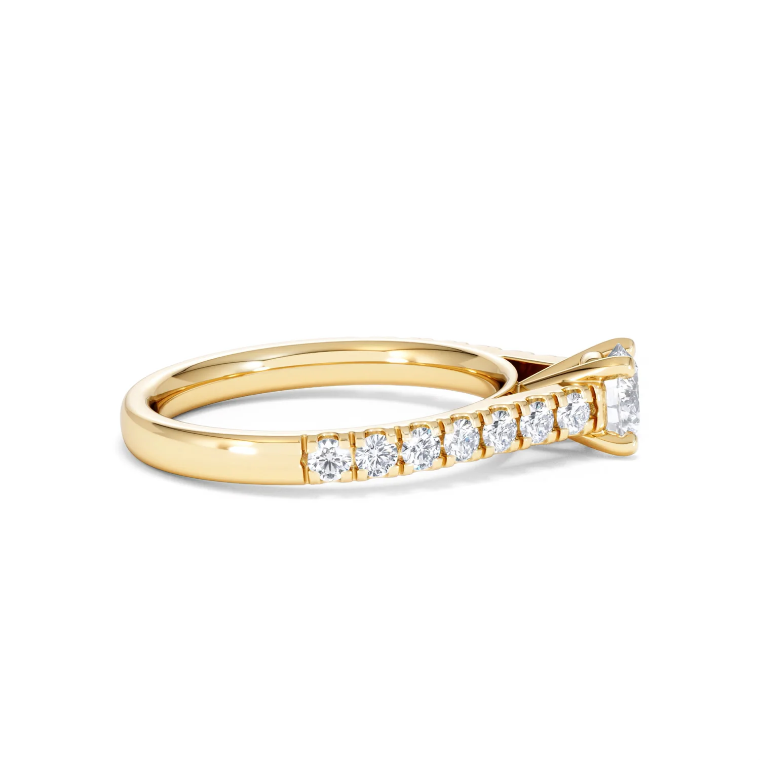 Natalia Diamond Engagement Side Stone Ring 18K Gold 0.91CT G/SI2 - Image 27