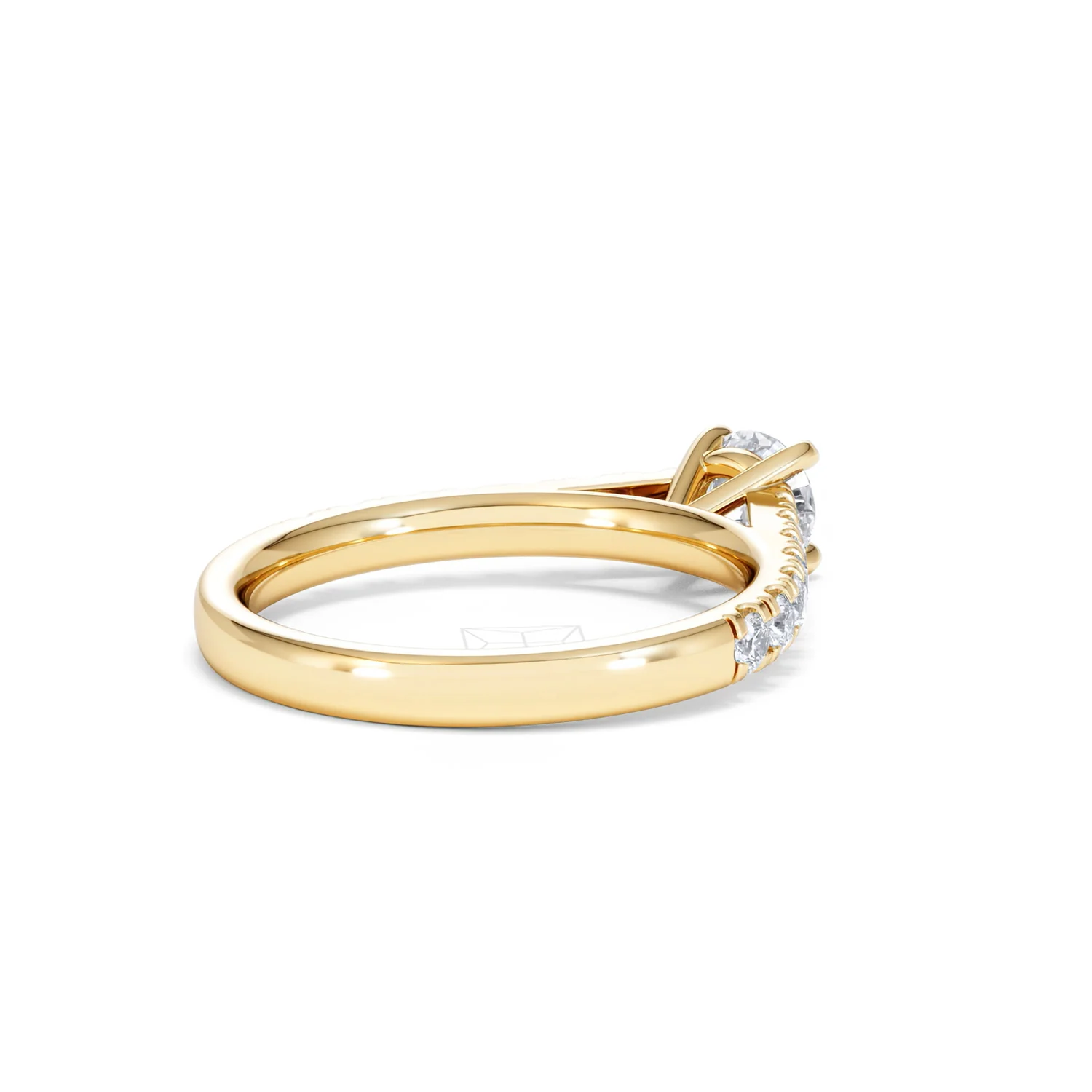 Natalia Diamond Engagement Side Stone Ring 18K Gold 0.91CT G/SI2 - Image 39