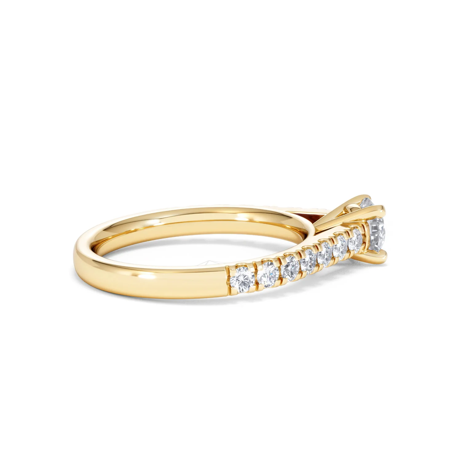 Natalia Diamond Engagement Side Stone Ring 18K Gold 0.91CT G/VS2 - Image 31