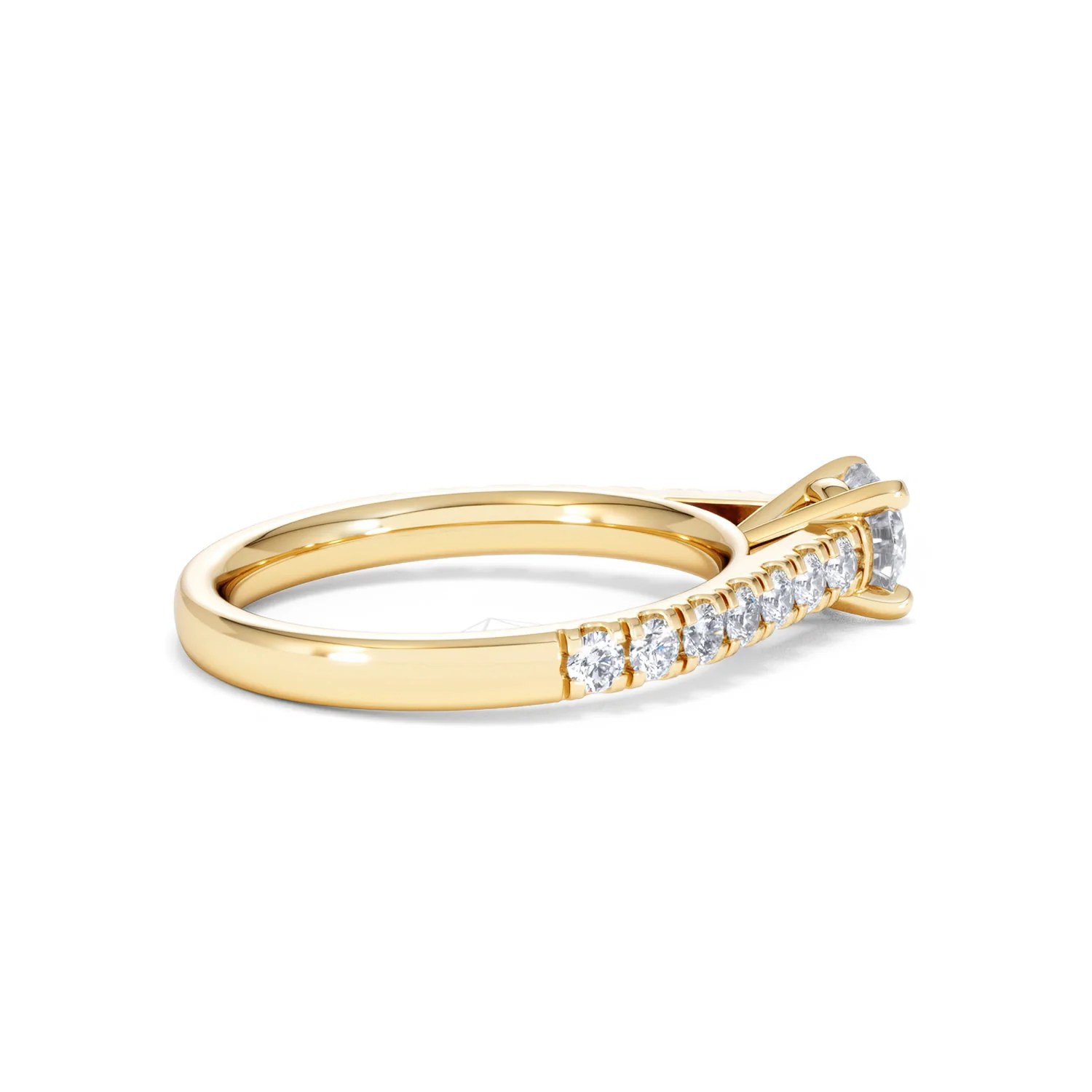 Natalia Diamond Engagement Side Stone Ring 18K Gold 0.91CT G/VS2 - Image 32