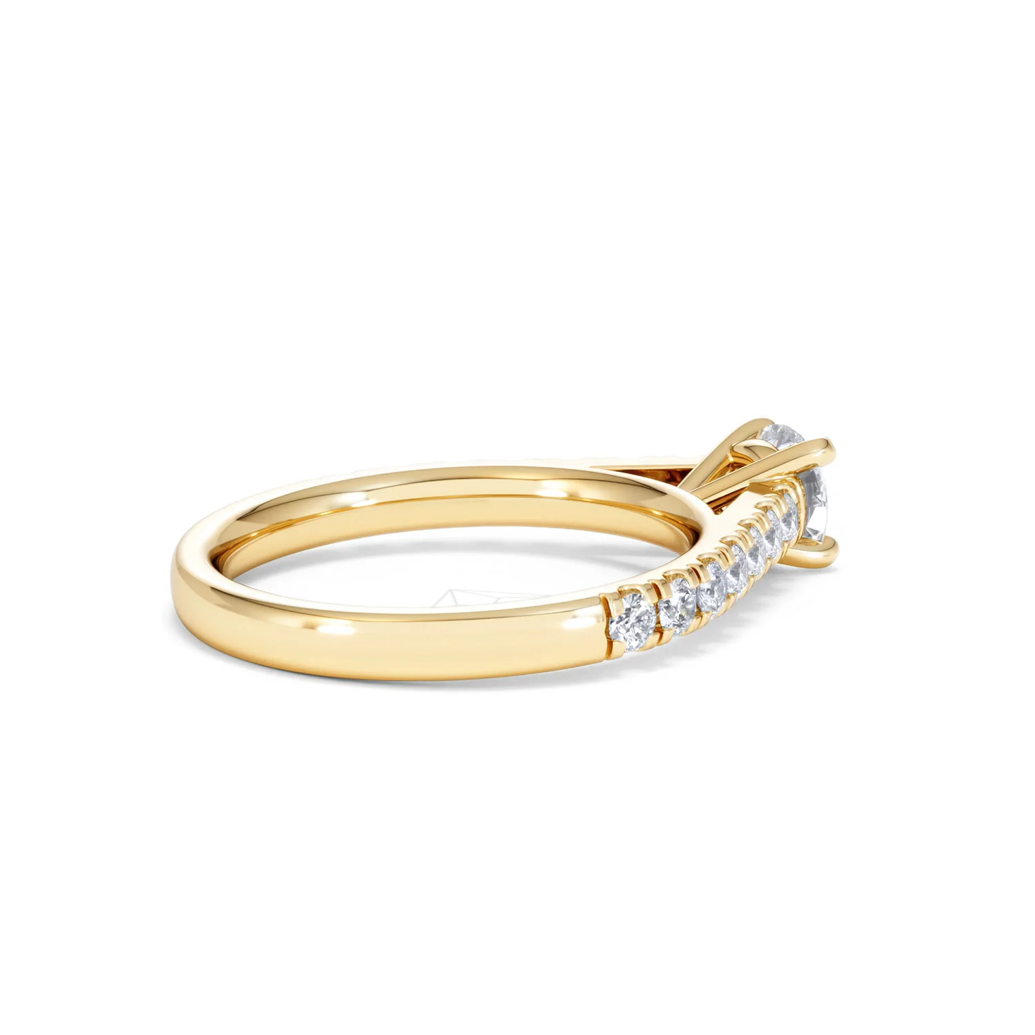 Natalia Diamond Engagement Side Stone Ring 18K Gold 0.91CT G/VS2 - Image 35