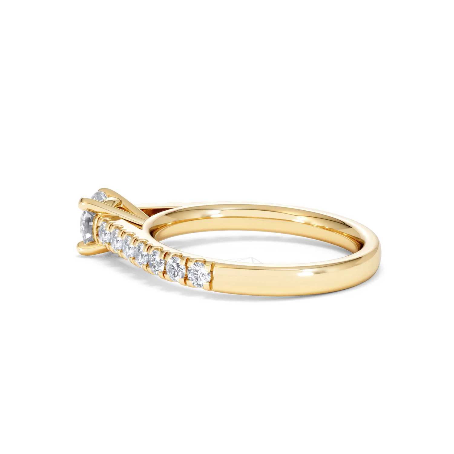 Natalia Diamond Engagement Side Stone Ring 18K Gold 0.91CT G/VS2 - Image 63