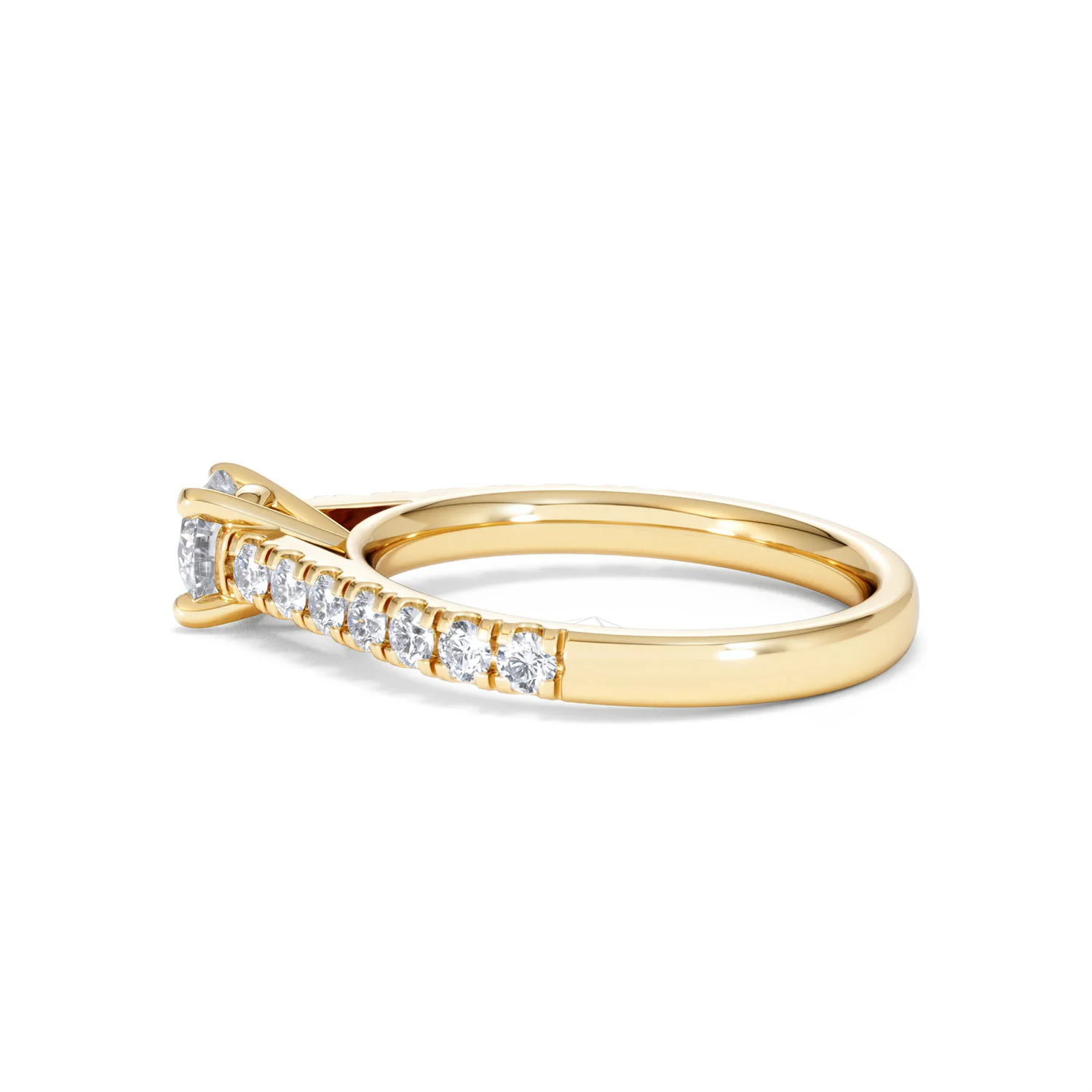 Natalia Diamond Engagement Side Stone Ring 18K Gold 0.91CT G/VS2 - Image 65
