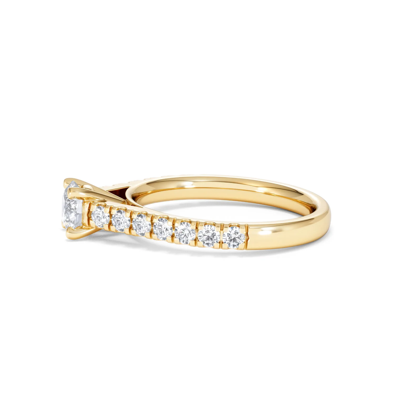 Natalia Diamond Engagement Side Stone Ring 18K Gold 0.91CT G/VS2 - Image 70