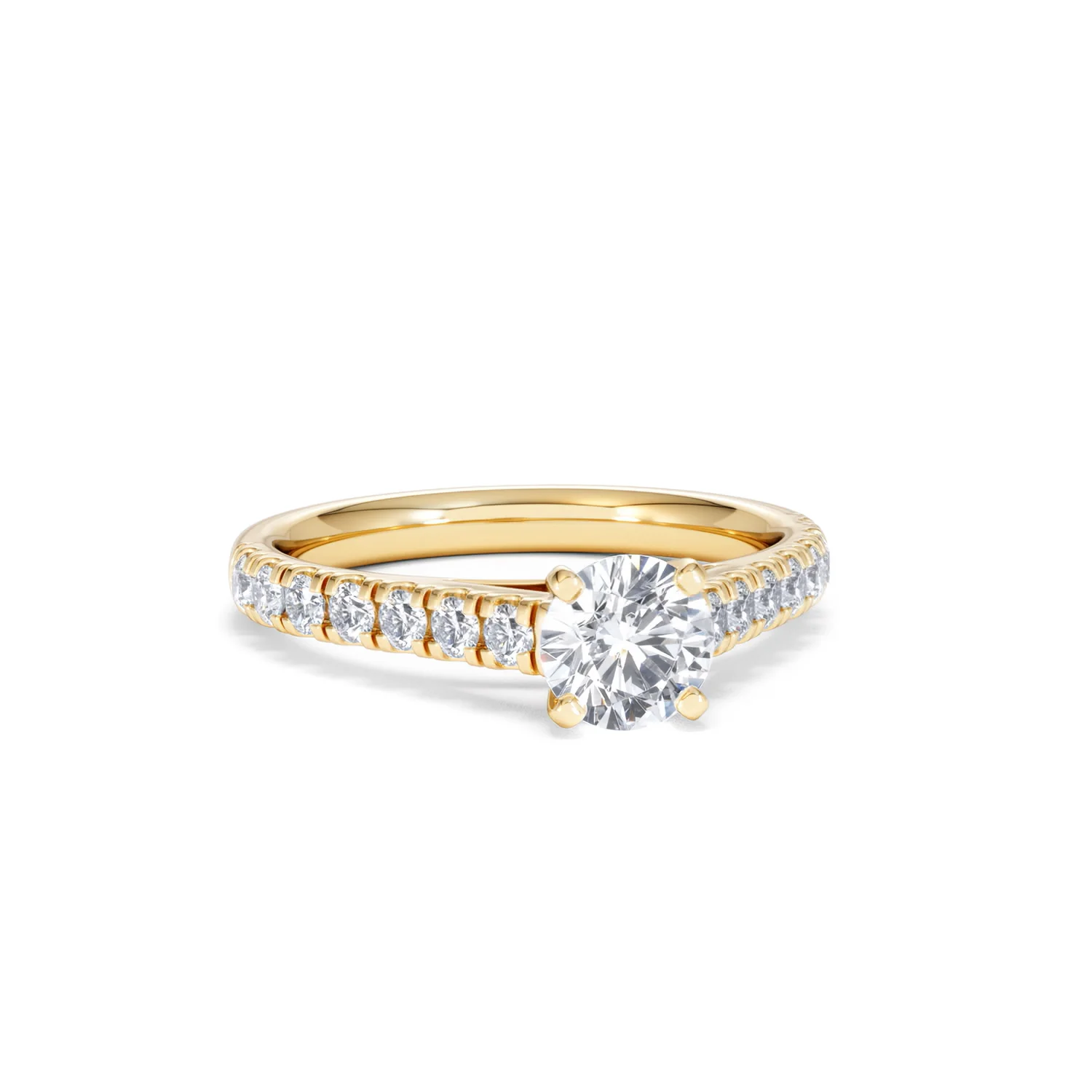 Natalia GIA Diamond Engagement Side Stone Ring 18K Gold 1.15CT G/VS2 - Image 11