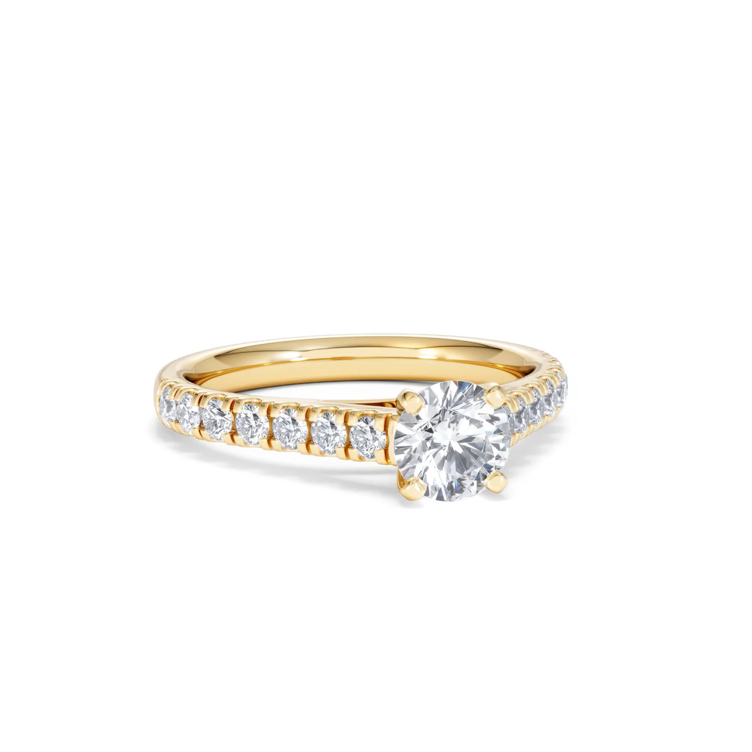 Natalia GIA Diamond Engagement Side Stone Ring 18K Gold 1.15CT G/VS2 - Image 12