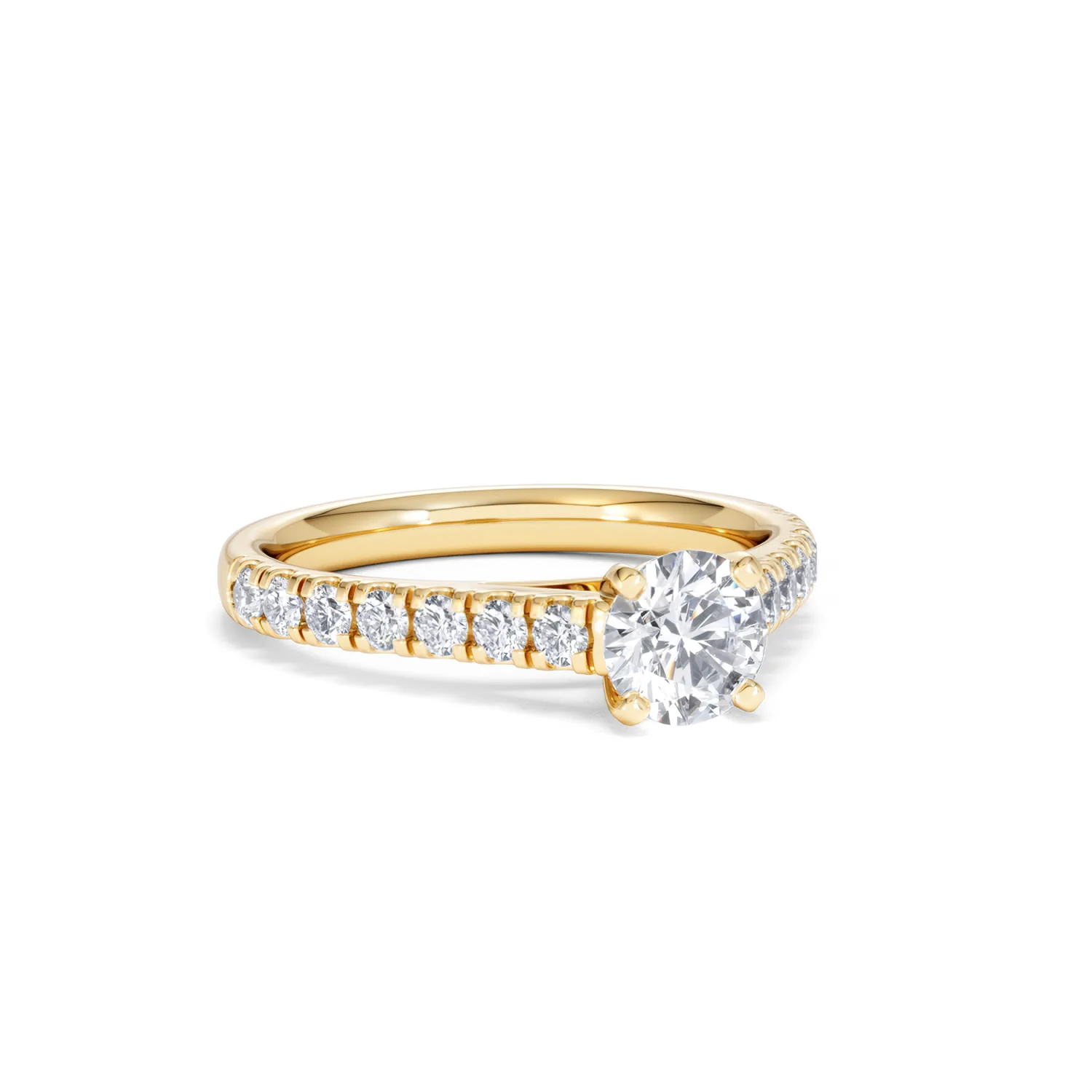 Natalia GIA Diamond Engagement Side Stone Ring 18K Gold 1.15CT G/VS2 - Image 13