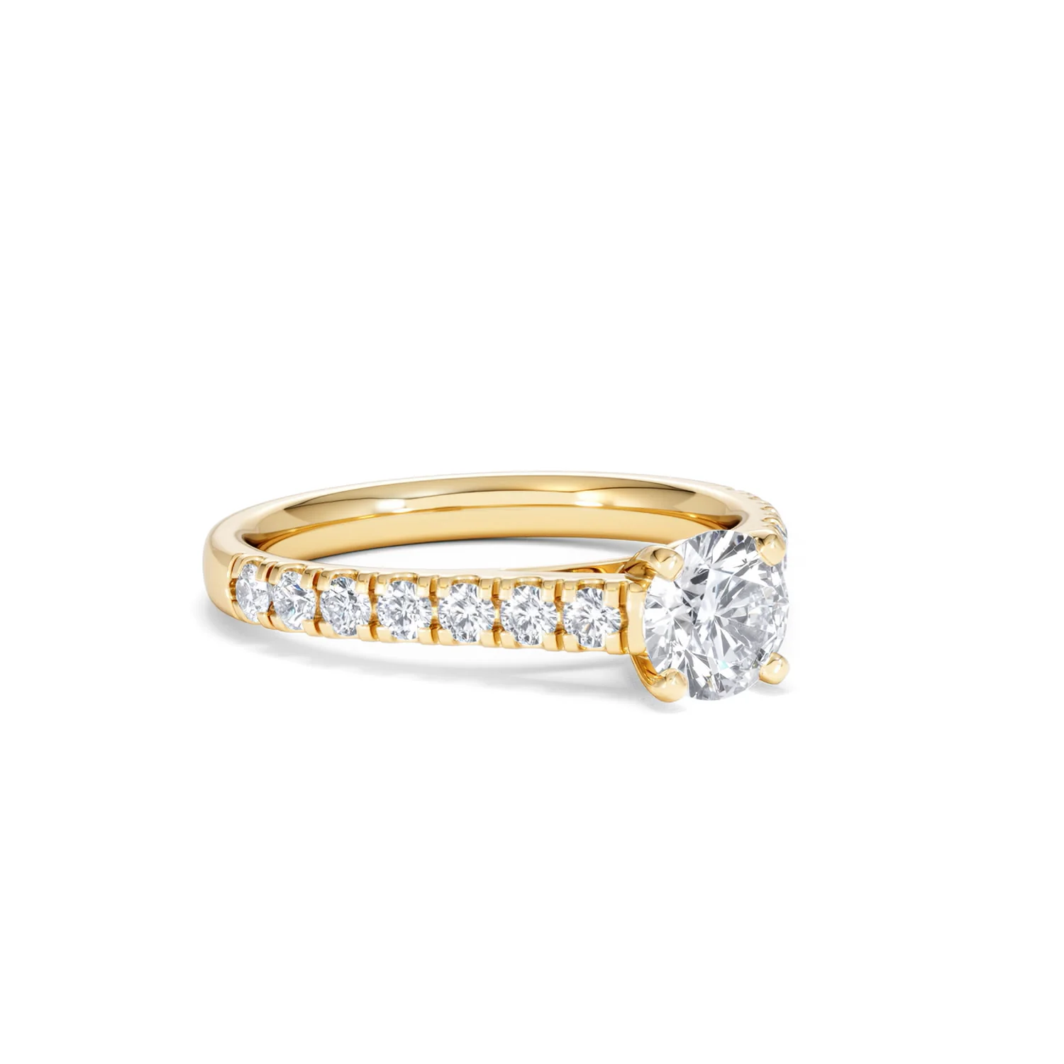 Natalia GIA Diamond Engagement Side Stone Ring 18K Gold 1.15CT G/VS2 - Image 15