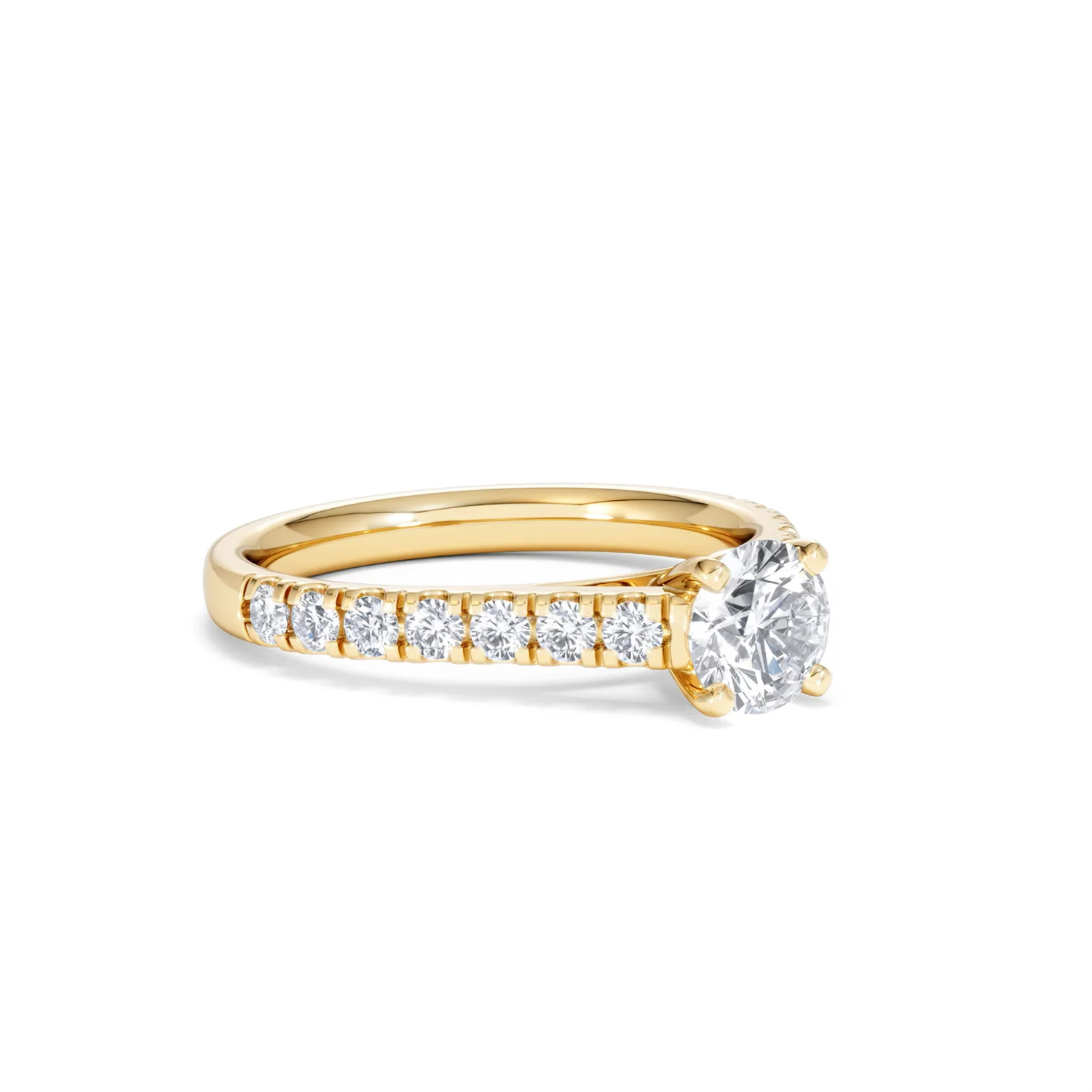 Natalia GIA Diamond Engagement Side Stone Ring 18K Gold 1.15CT G/VS2 - Image 16