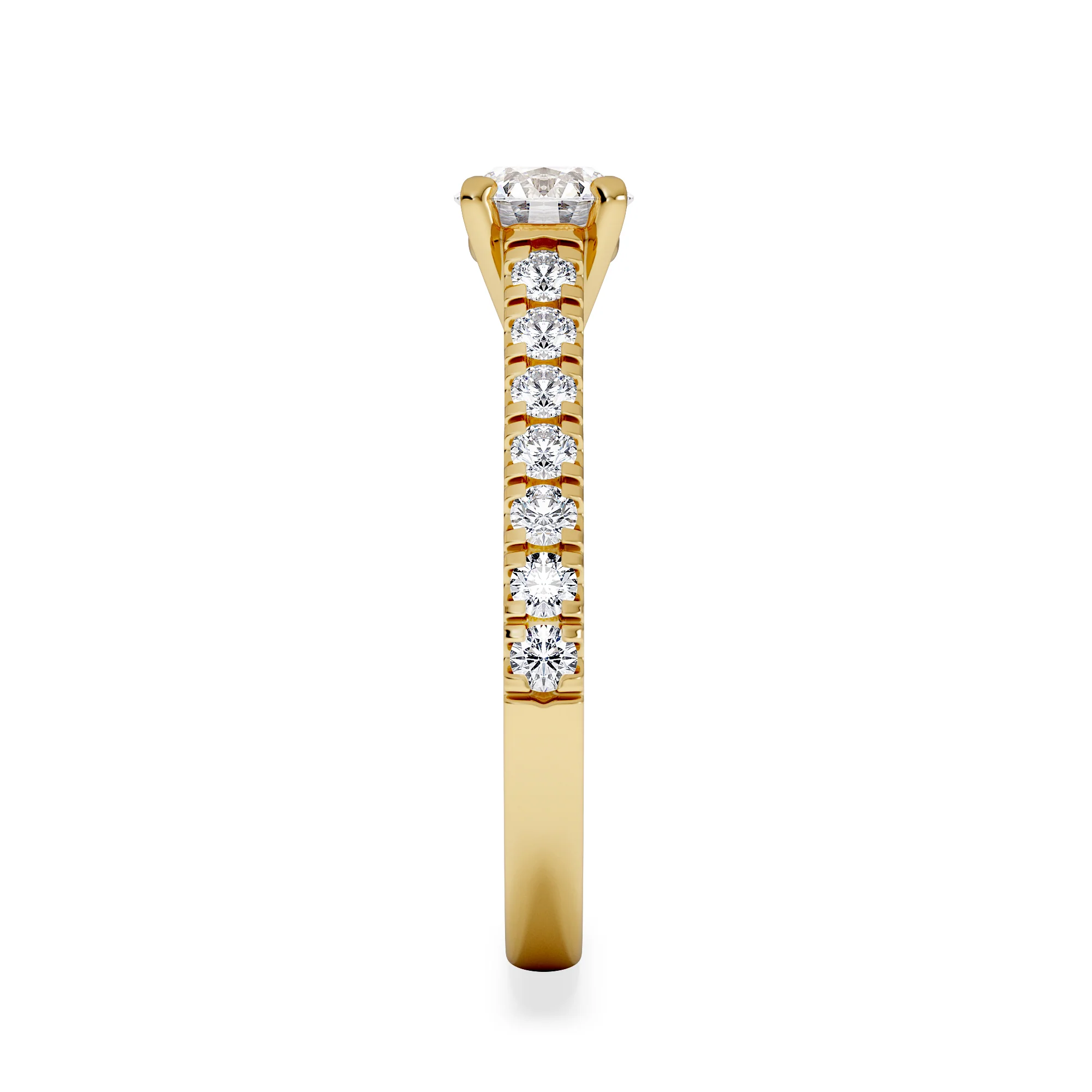 Natalia GIA Diamond Engagement Side Stone Ring 18K Gold 1.15CT G/VS2 - Image 5