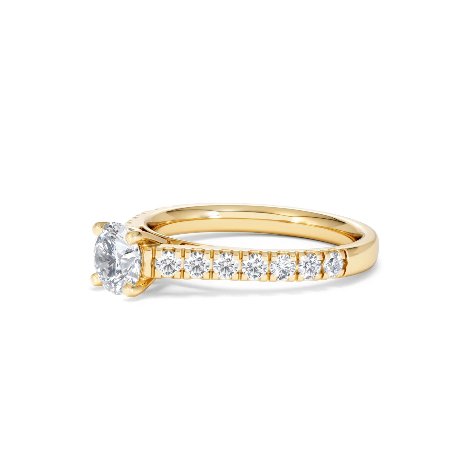 Natalia GIA Diamond Engagement Side Stone Ring 18K Gold 1.15CT G/VS2 - Image 77