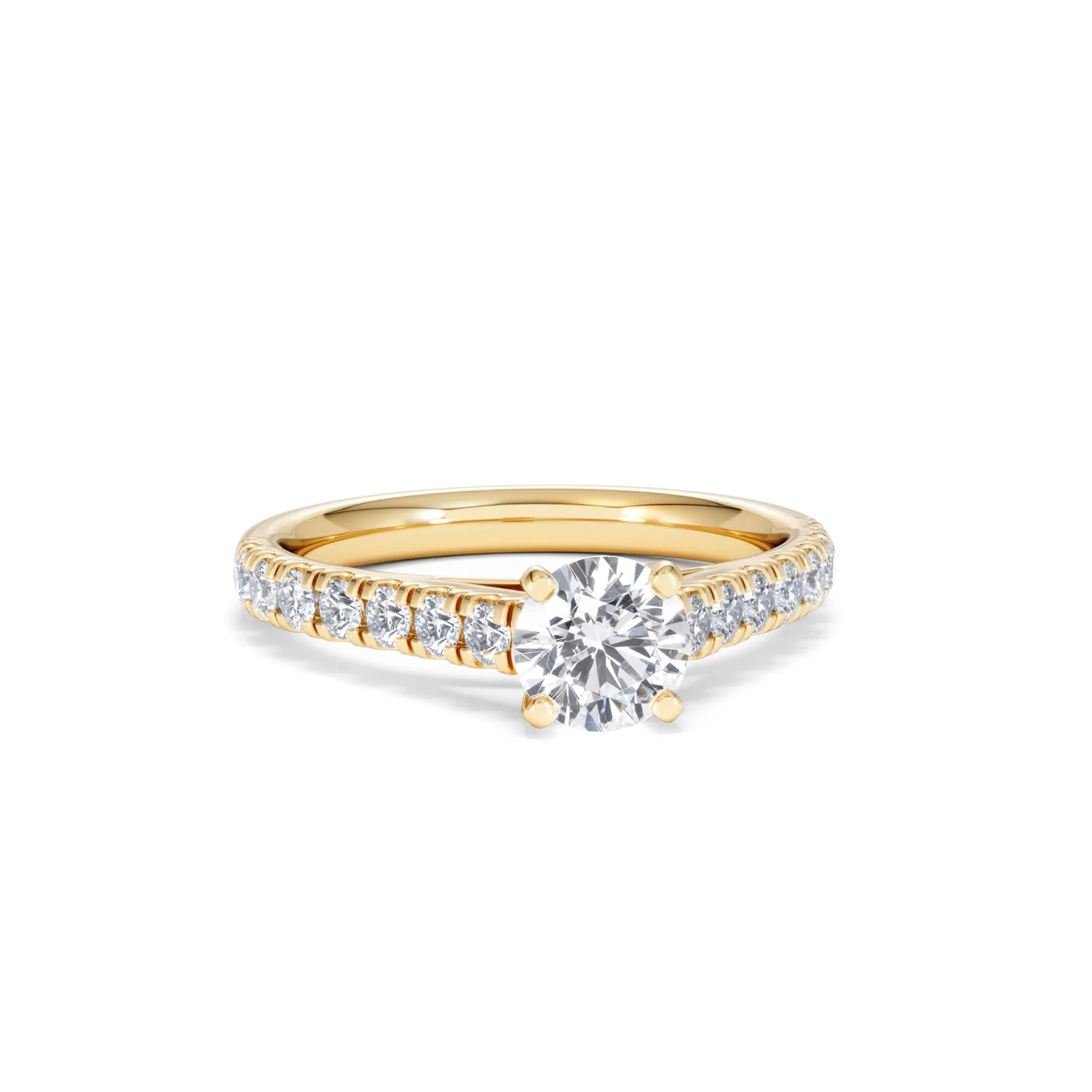 Natalia GIA Diamond Engagement Side Stone Ring 18K Gold 1.15CT G/SI2 - Image 10