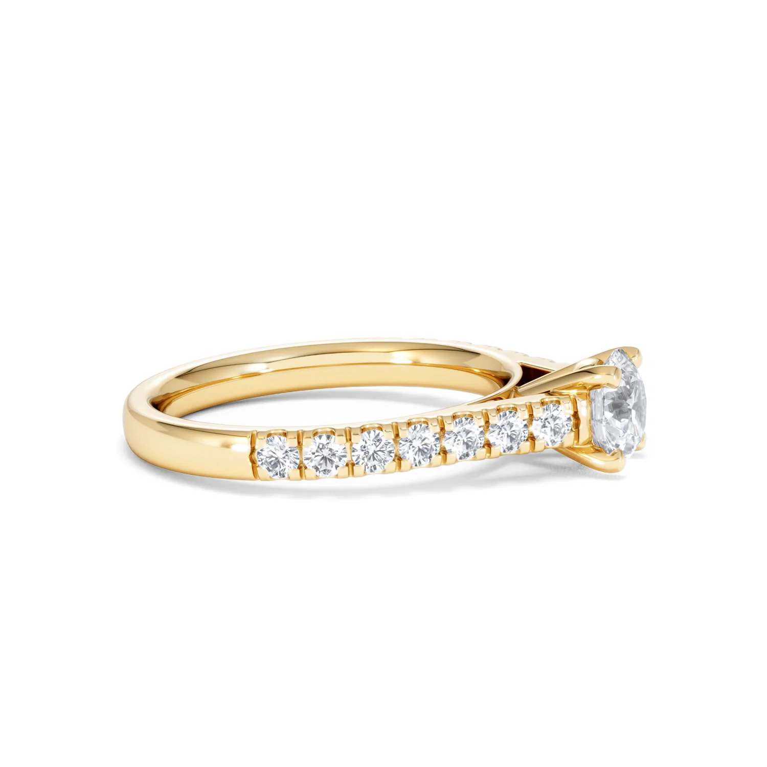 Natalia GIA Diamond Engagement Side Stone Ring 18K Gold 1.15CT G/SI2 - Image 24