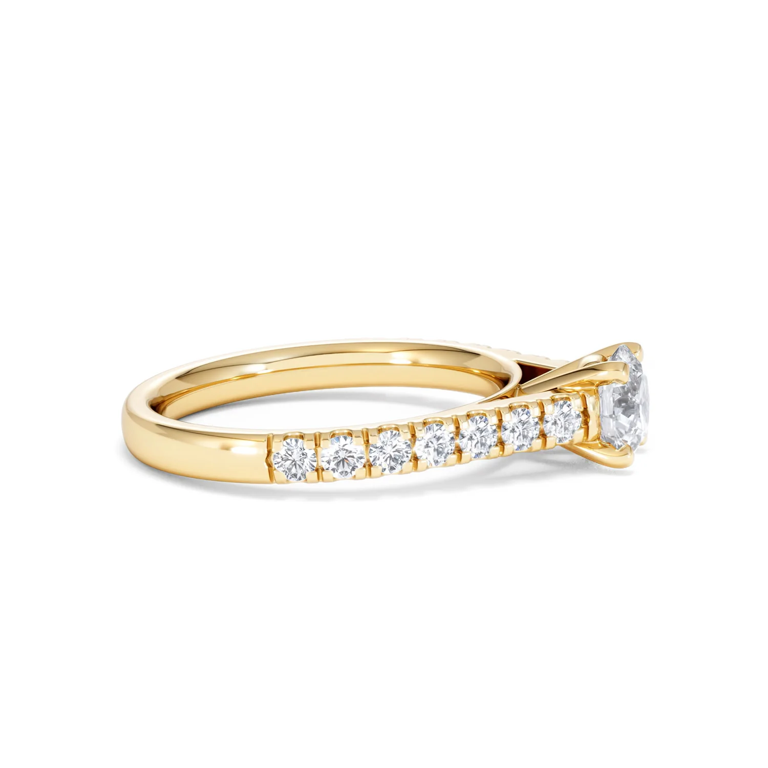 Natalia GIA Diamond Engagement Side Stone Ring 18K Gold 1.15CT G/SI2 - Image 25