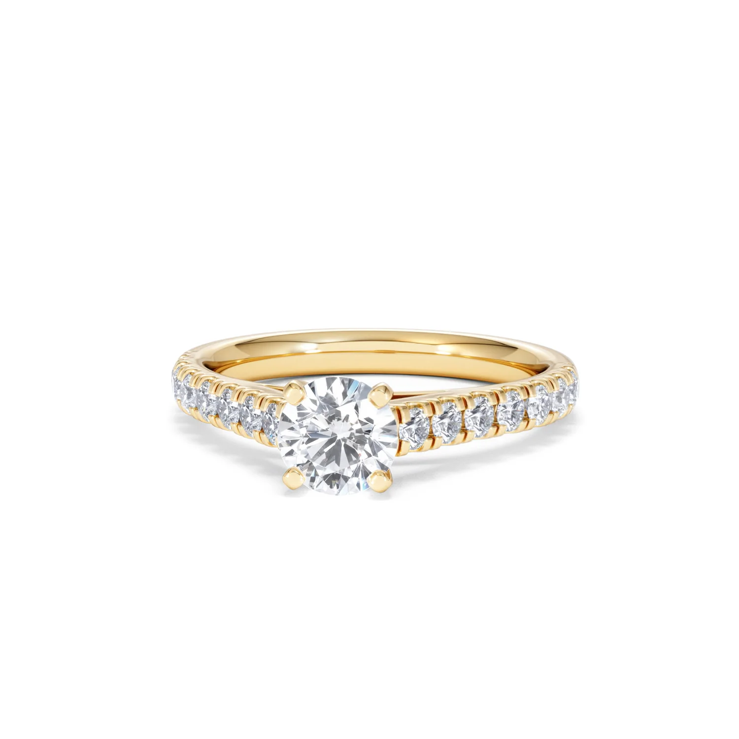 Natalia GIA Diamond Engagement Side Stone Ring 18K Gold 1.15CT G/SI2 - Image 86