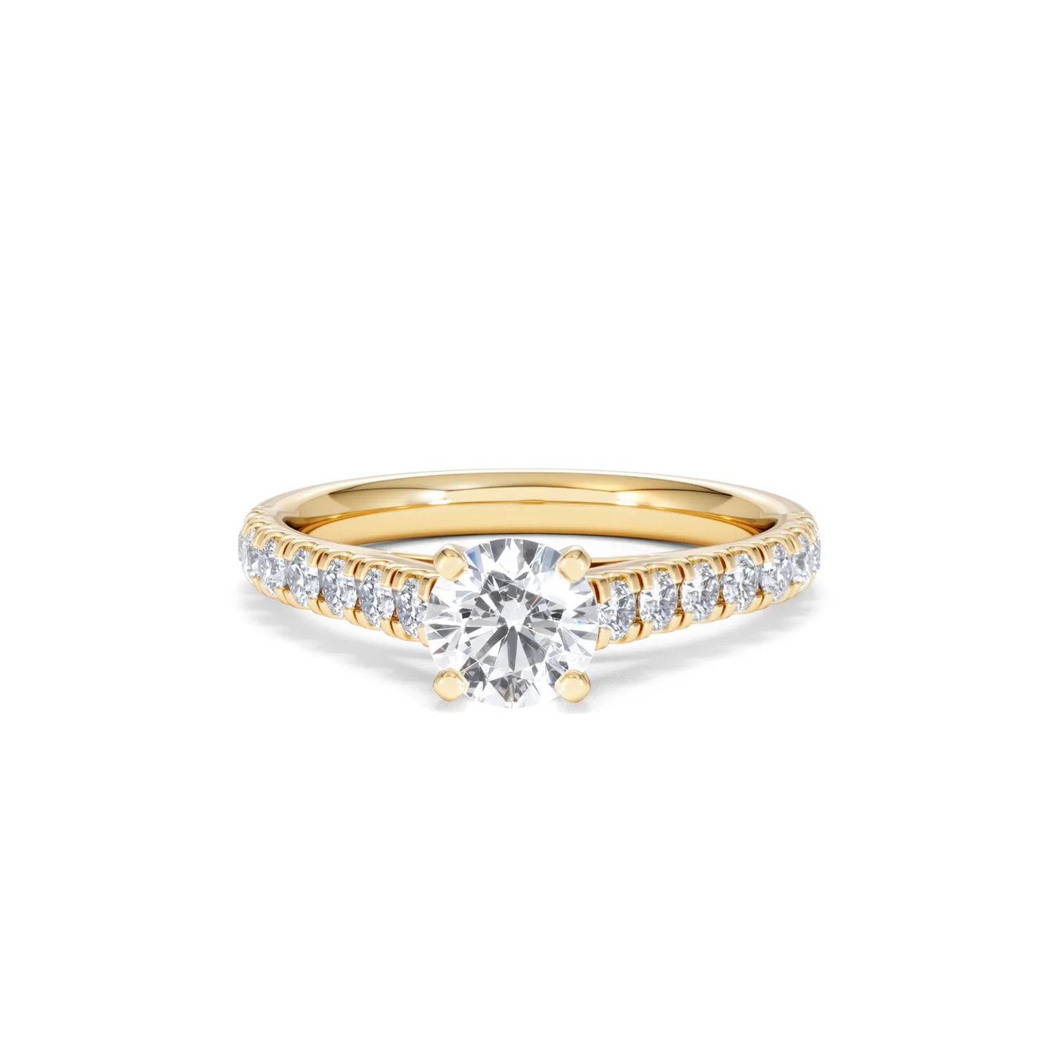 Natalia GIA Diamond Engagement Side Stone Ring 18K Gold 1.15CT G/SI2 - Image 87
