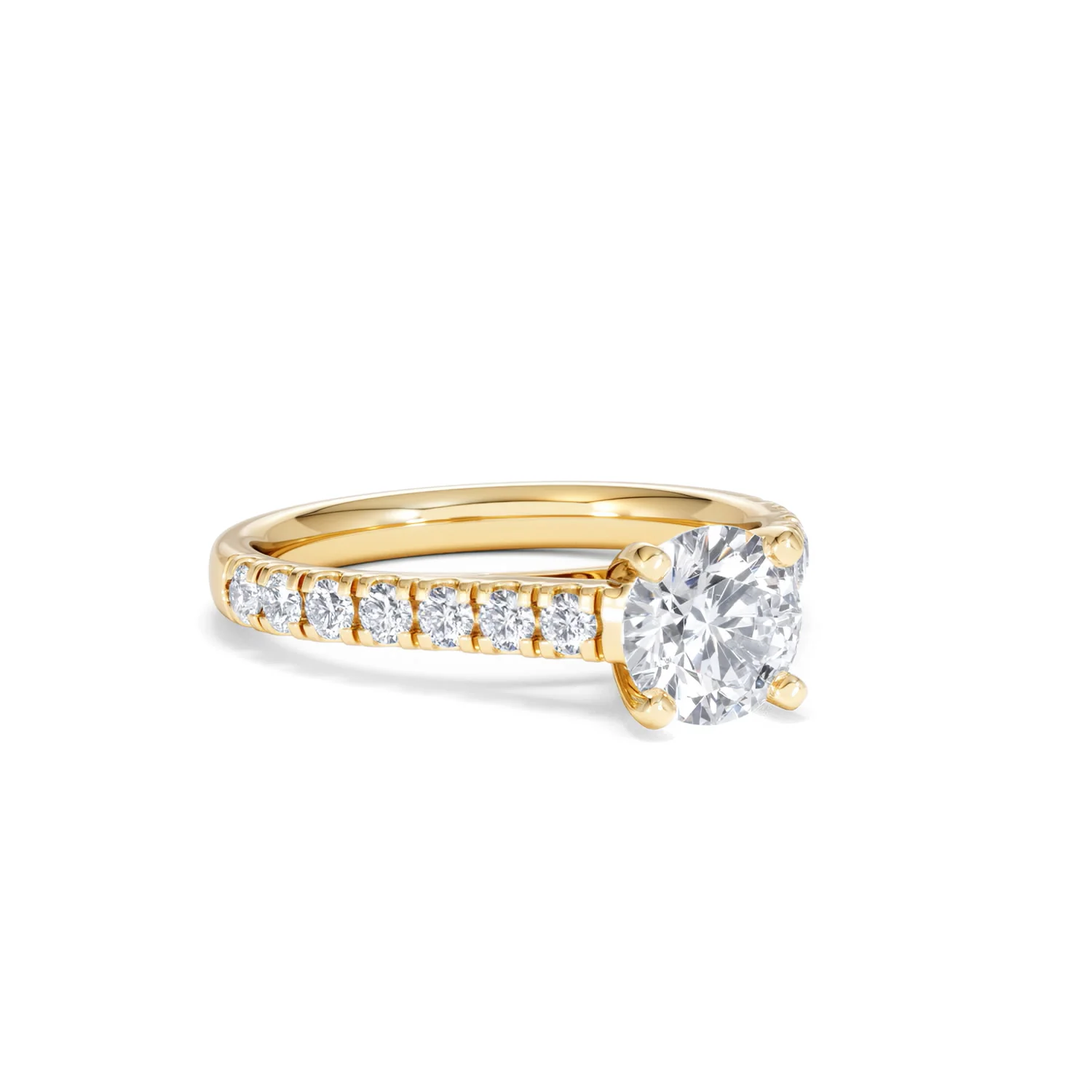Natalia GIA Diamond Engagement Side Stone Ring 18K Gold 1.40CT G/SI2 - Image 14