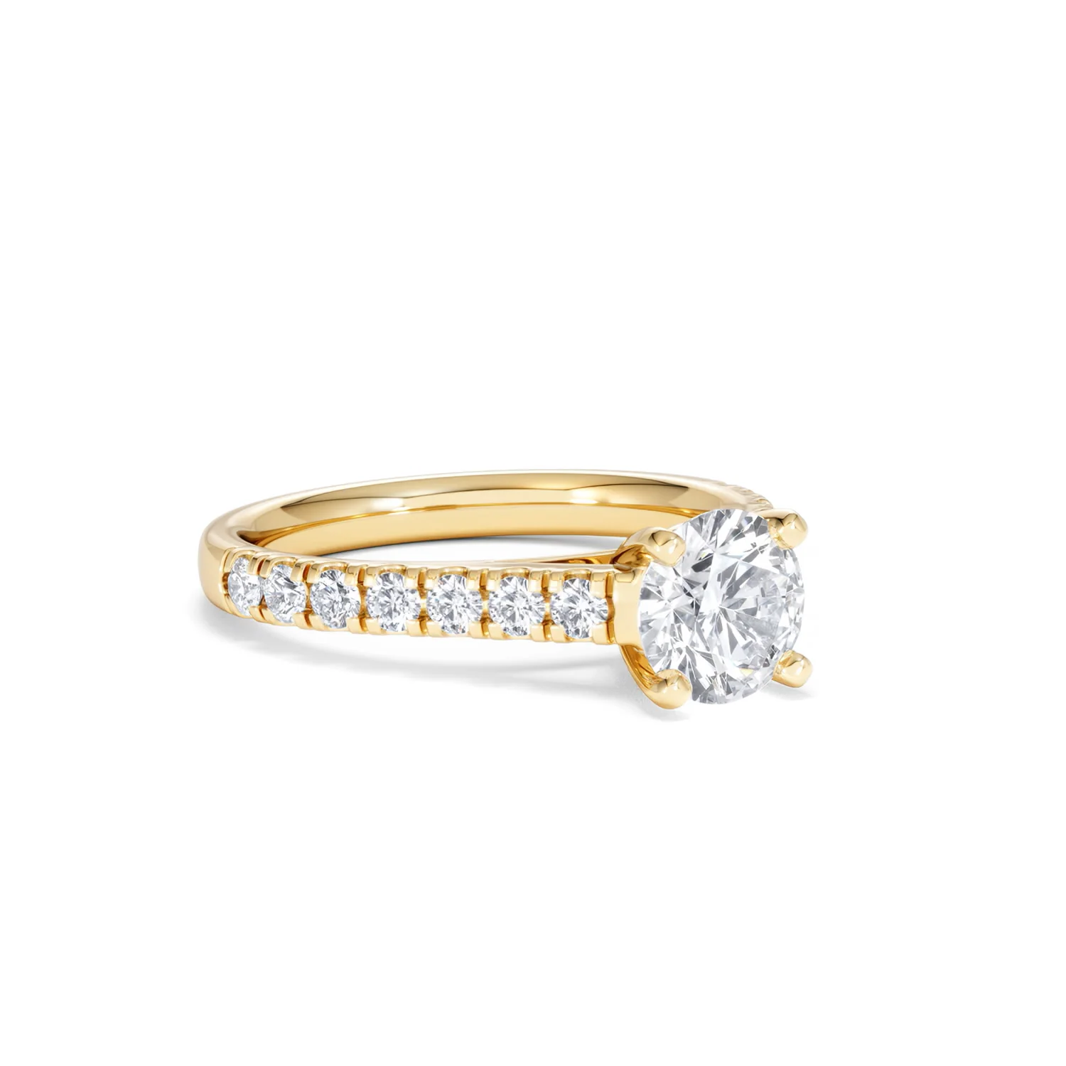 Natalia GIA Diamond Engagement Side Stone Ring 18K Gold 1.40CT G/SI2 - Image 15