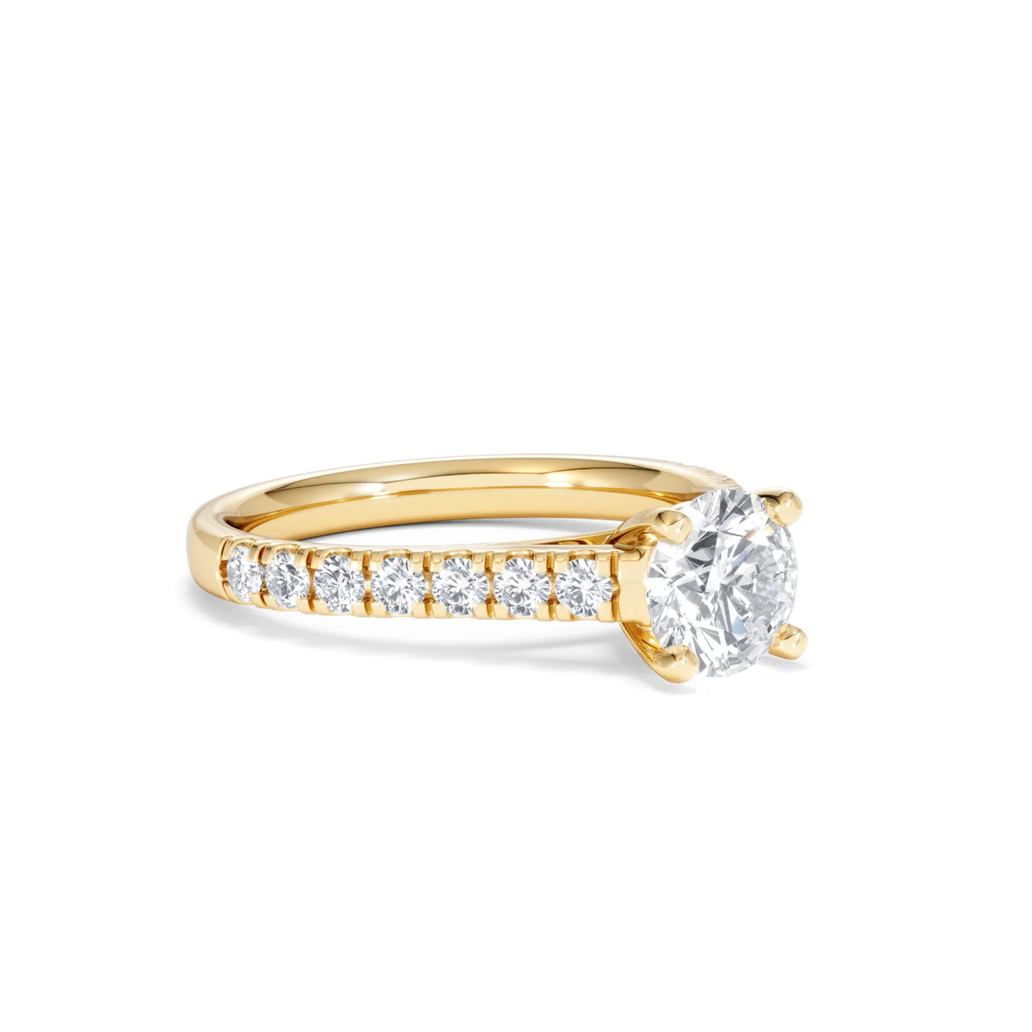 Natalia GIA Diamond Engagement Side Stone Ring 18K Gold 1.40CT G/SI2 - Image 16
