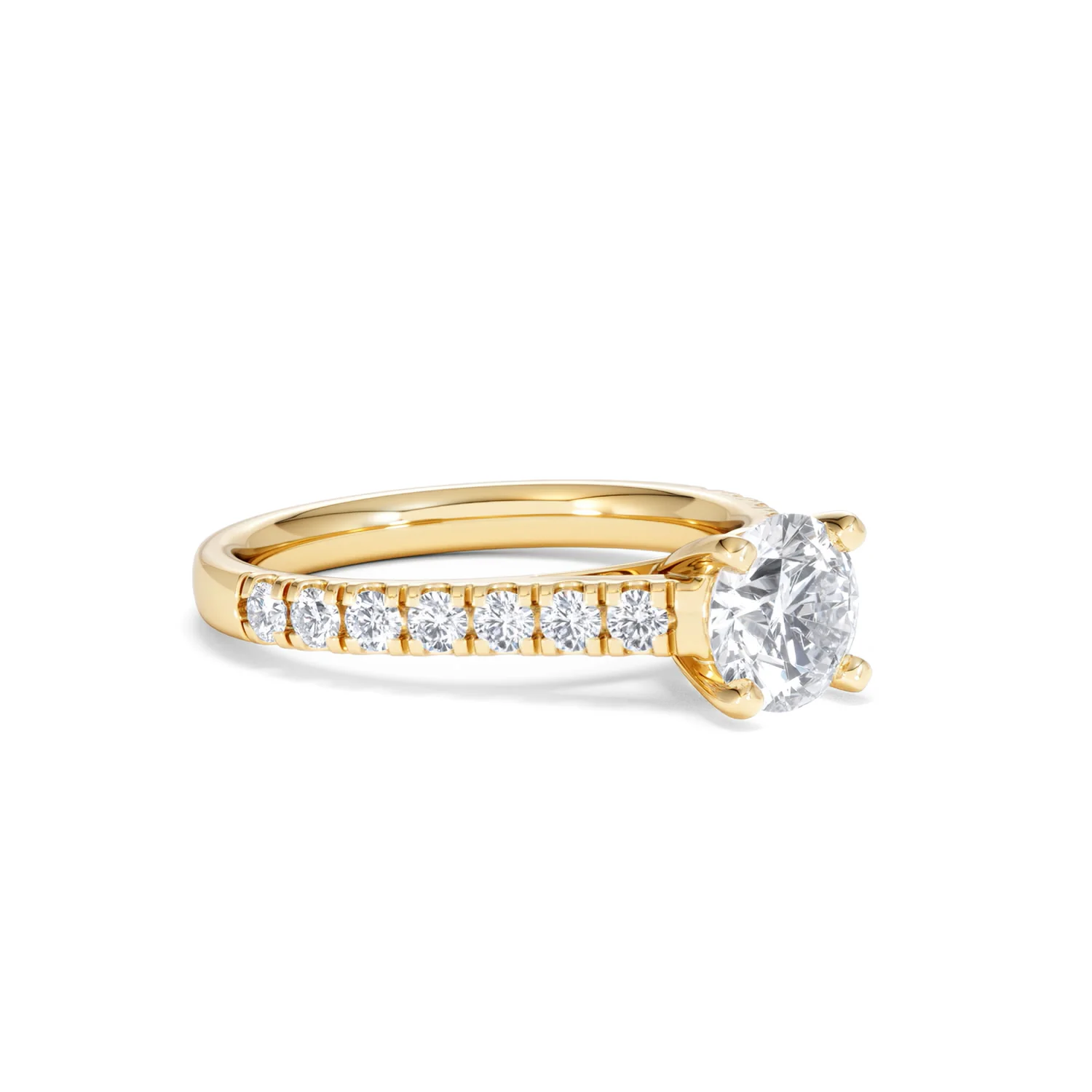 Natalia GIA Diamond Engagement Side Stone Ring 18K Gold 1.40CT G/SI2 - Image 17