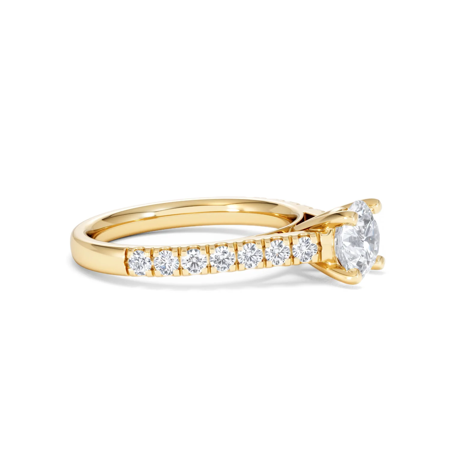 Natalia GIA Diamond Engagement Side Stone Ring 18K Gold 1.40CT G/SI2 - Image 22