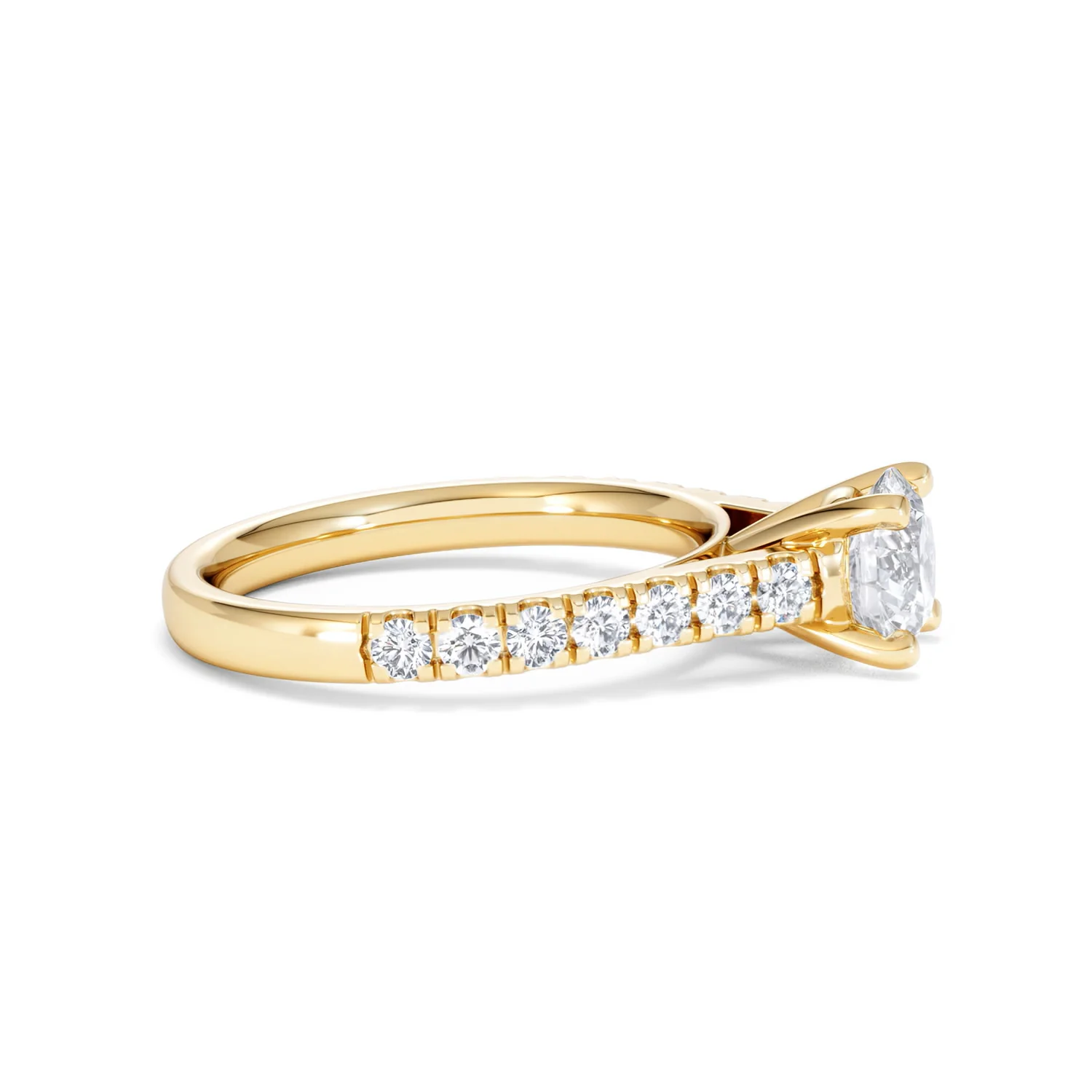 Natalia GIA Diamond Engagement Side Stone Ring 18K Gold 1.40CT G/SI2 - Image 25