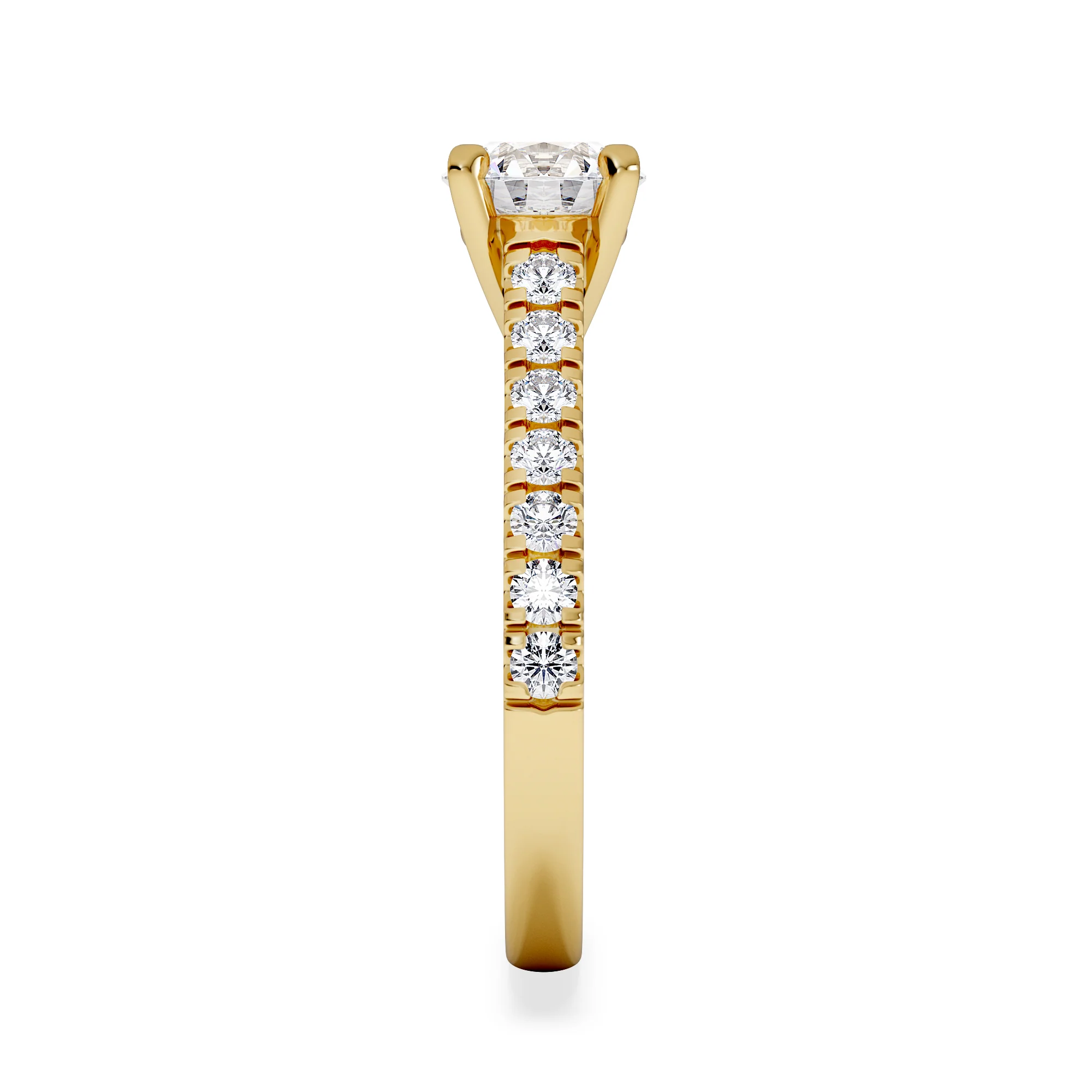 Natalia GIA Diamond Engagement Side Stone Ring 18K Gold 1.40CT G/SI2 - Image 5