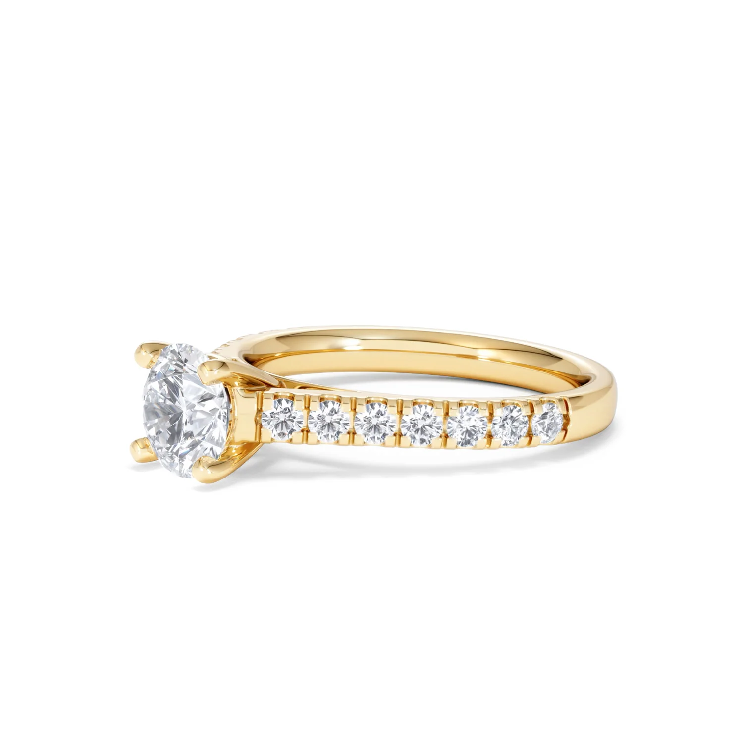 Natalia GIA Diamond Engagement Side Stone Ring 18K Gold 1.40CT G/SI2 - Image 77