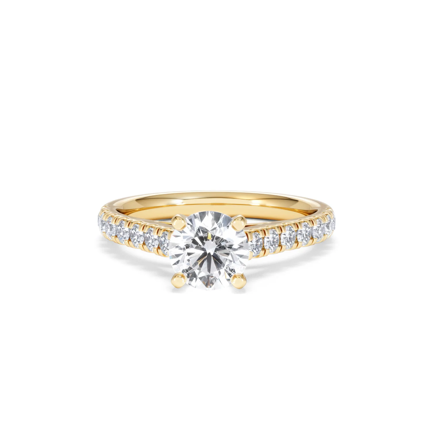 Natalia GIA Diamond Engagement Side Stone Ring 18K Gold 1.40CT G/SI2 - Image 87