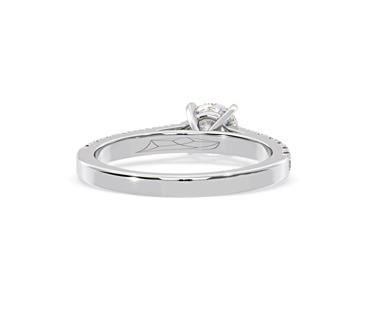 Natalia Diamond Engagement Side Stone Ring 18KW Gold 0.91CT G/SI2 - Image 130