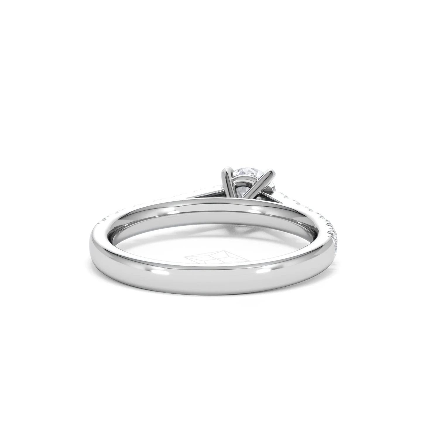 Natalia Diamond Engagement Side Stone Ring 18KW Gold 0.91CT G/SI2 - Image 45