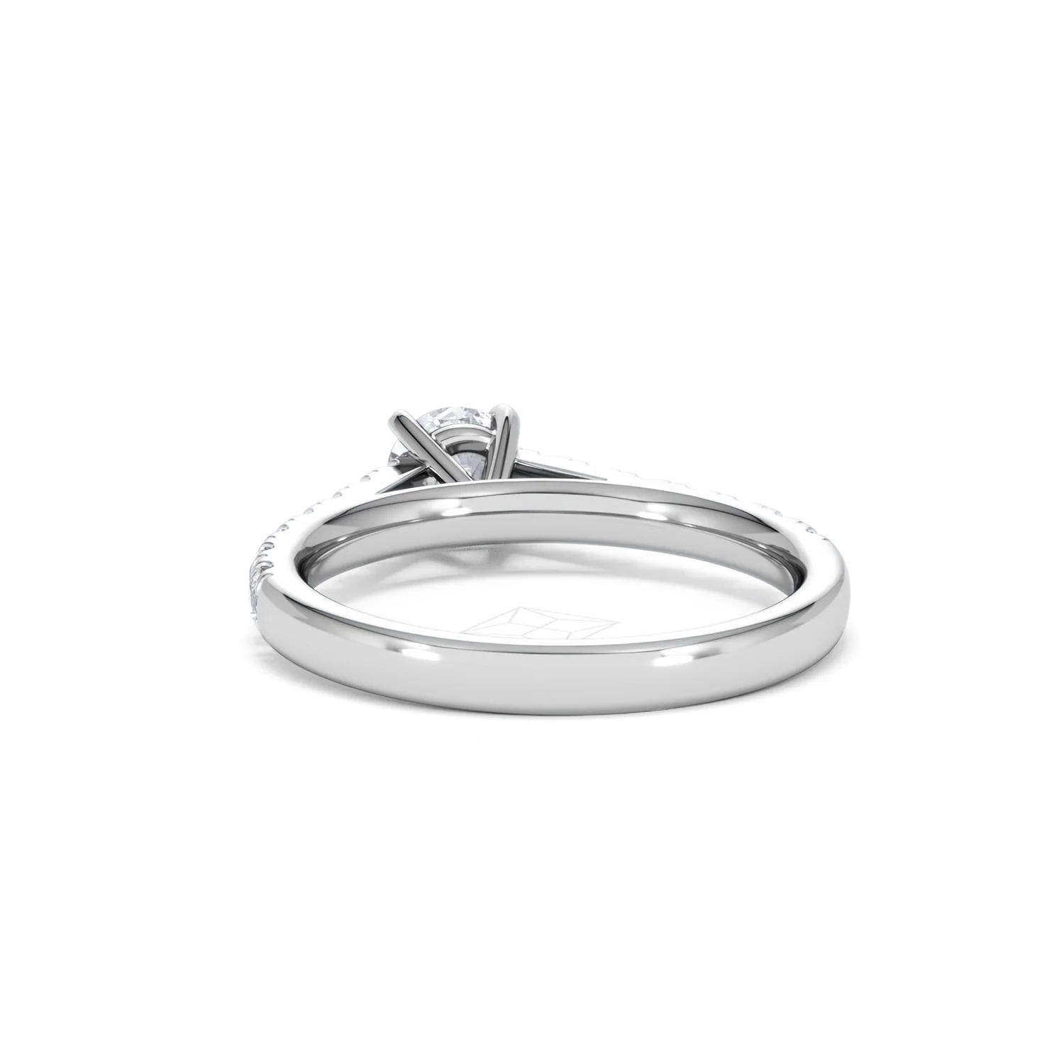 Natalia Diamond Engagement Side Stone Ring 18KW Gold 0.91CT G/SI2 - Image 51