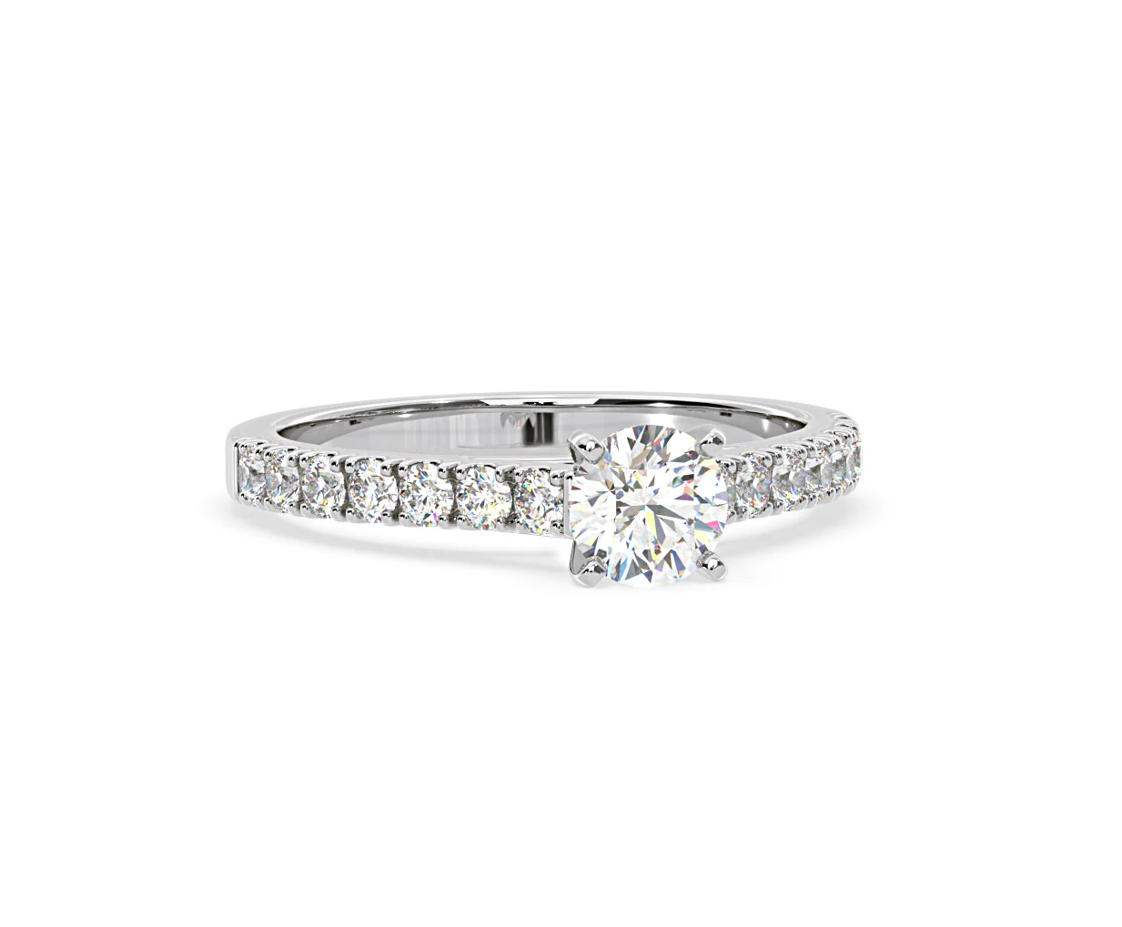 Natalia GIA Diamond Engagement Side Stone Ring 18KW Gold 1.15CT G/SI2 - Image 164