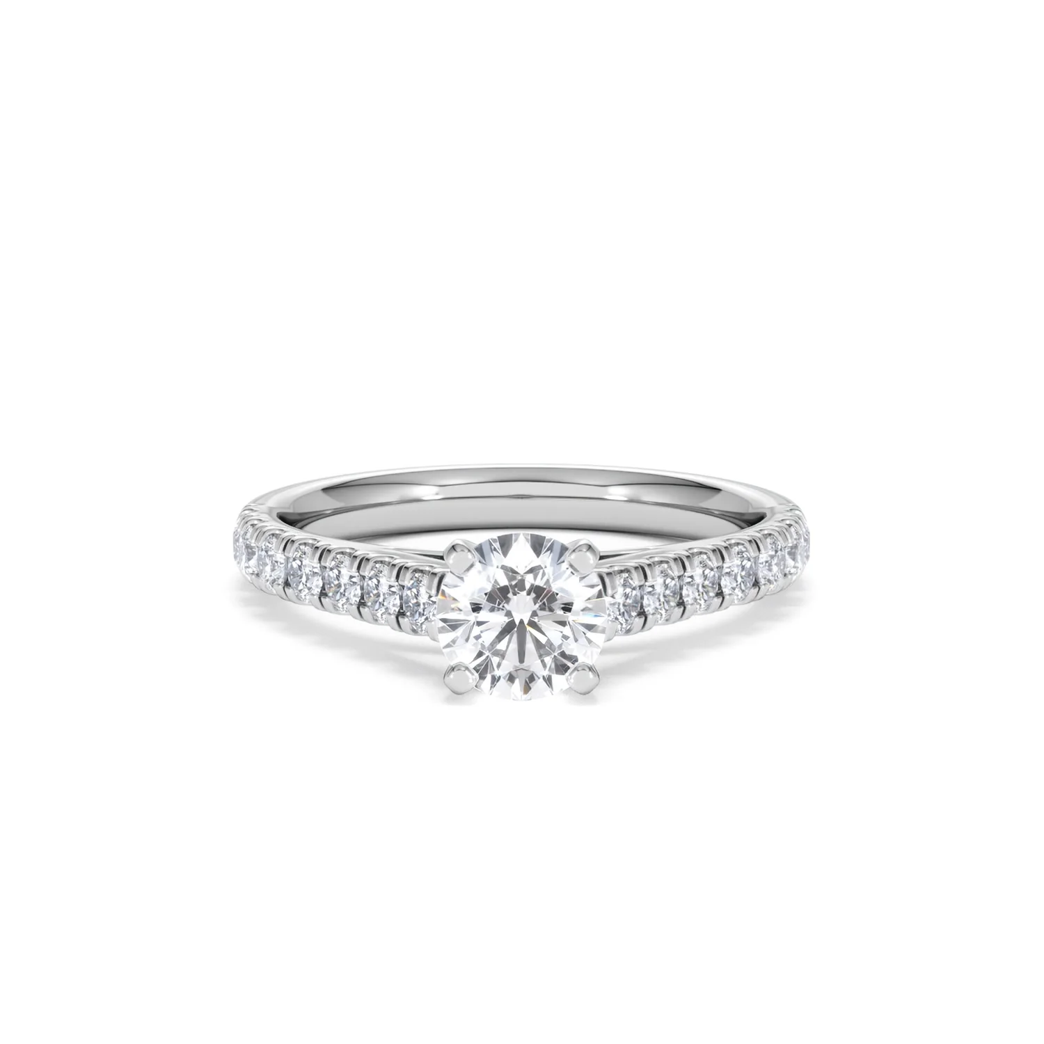 Natalia GIA Diamond Engagement Side Stone Ring 18KW Gold 1.15CT G/SI2 - Image 8