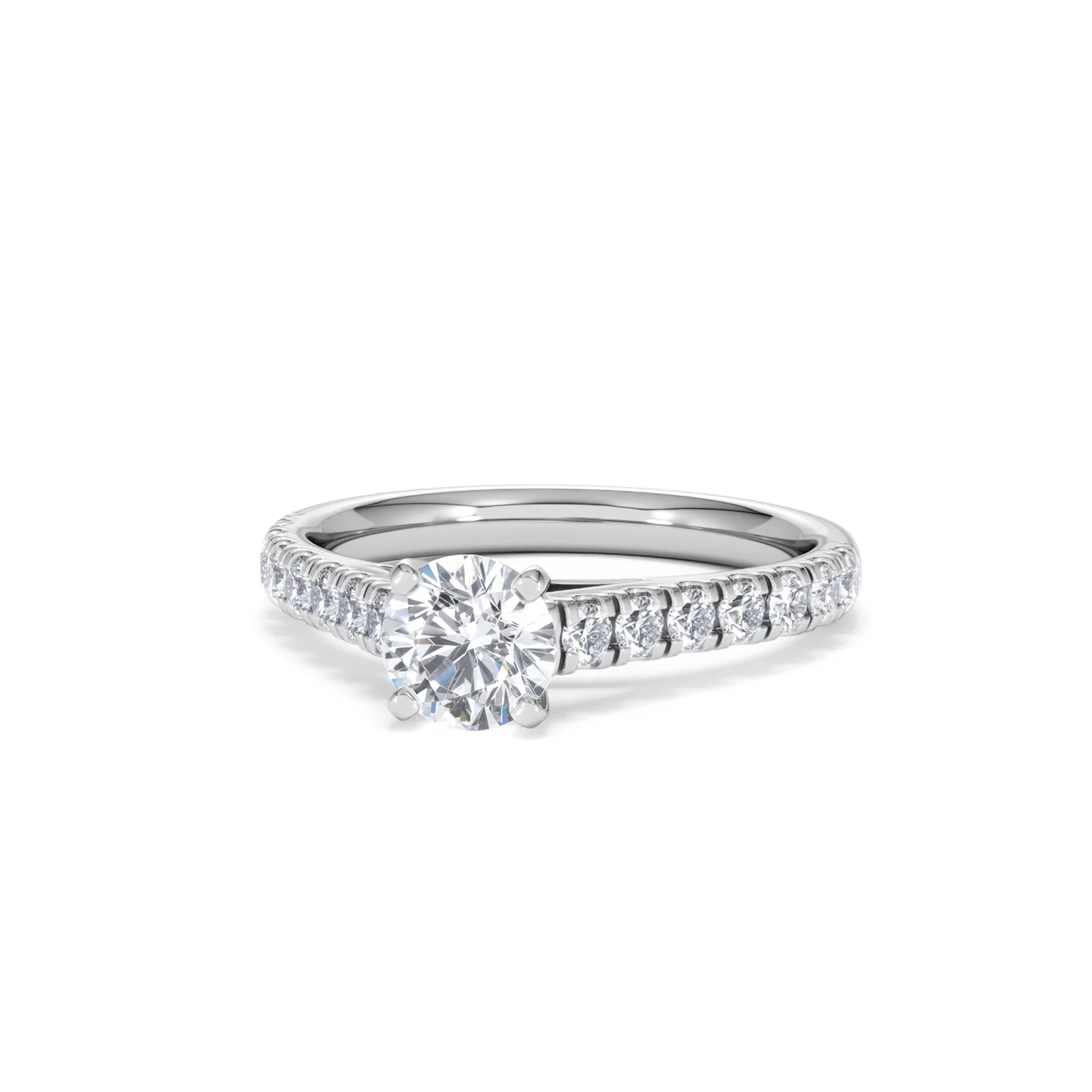 Natalia GIA Diamond Engagement Side Stone Ring 18KW Gold 1.15CT G/SI2 - Image 85