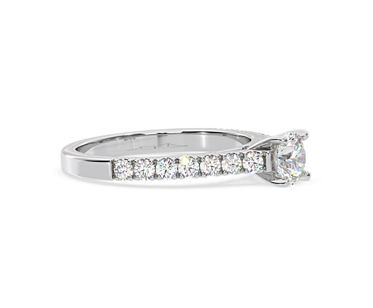 Natalia Diamond Engagement Side Stone Ring Platinum 0.91CT G/SI2 - Image 154