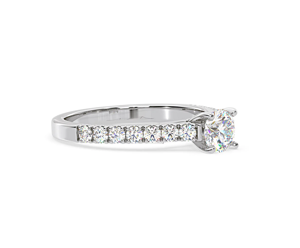 Natalia Diamond Engagement Side Stone Ring Platinum 0.91CT G/SI2 - Image 157
